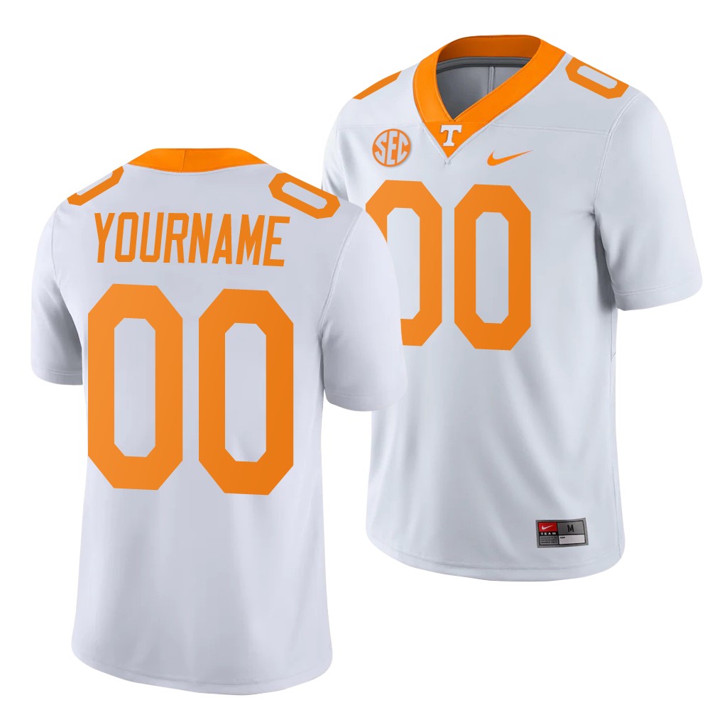 Tennessee Volunteers Custom White Game College Jersey BXHEJGXV