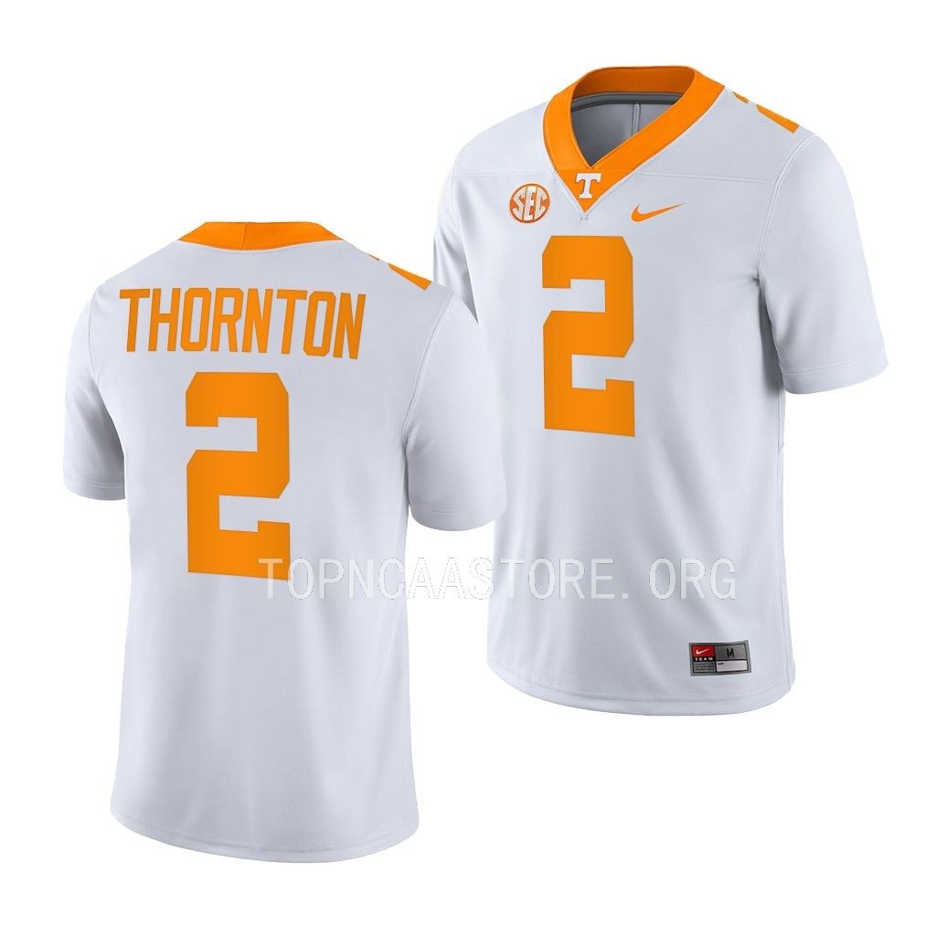 Tennessee Volunteers Dont'e Thornton Jersey Pick-A-Player White #2 NIL Shirt 2I64NGXV