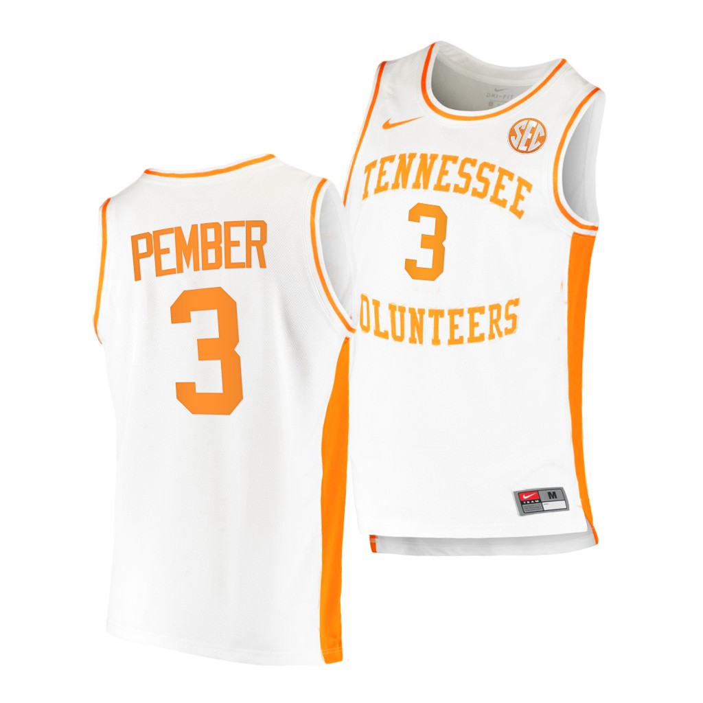 Tennessee Volunteers Drew Pember White College Jersey EKZP3GXV