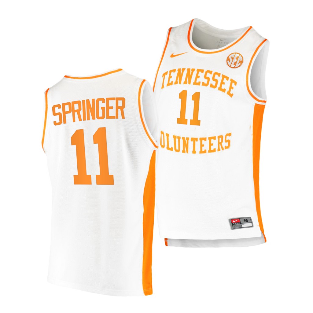 Tennessee Volunteers Jaden Springer White College Jersey O1IVSGXV