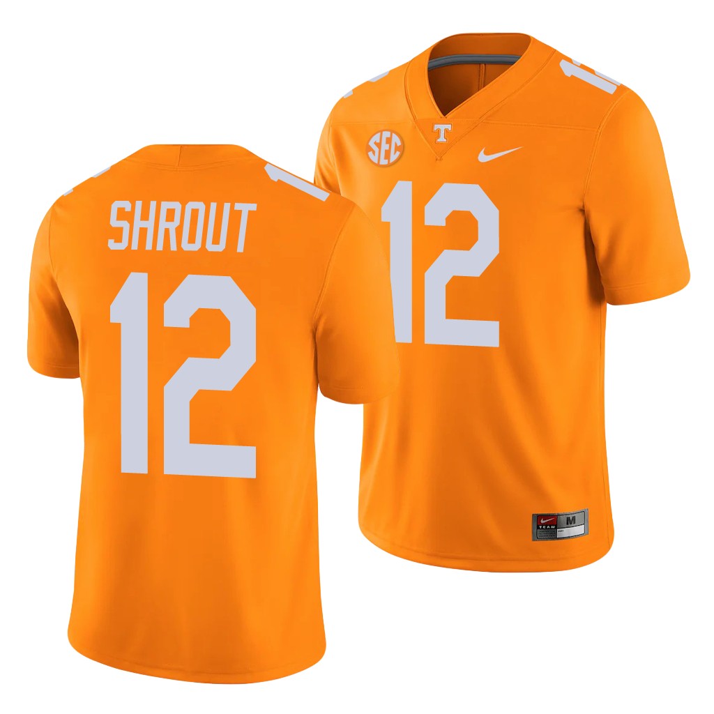 Tennessee Volunteers J.T. Shrout Orange College Alumni Player Game Jersey 2BRUVGXV