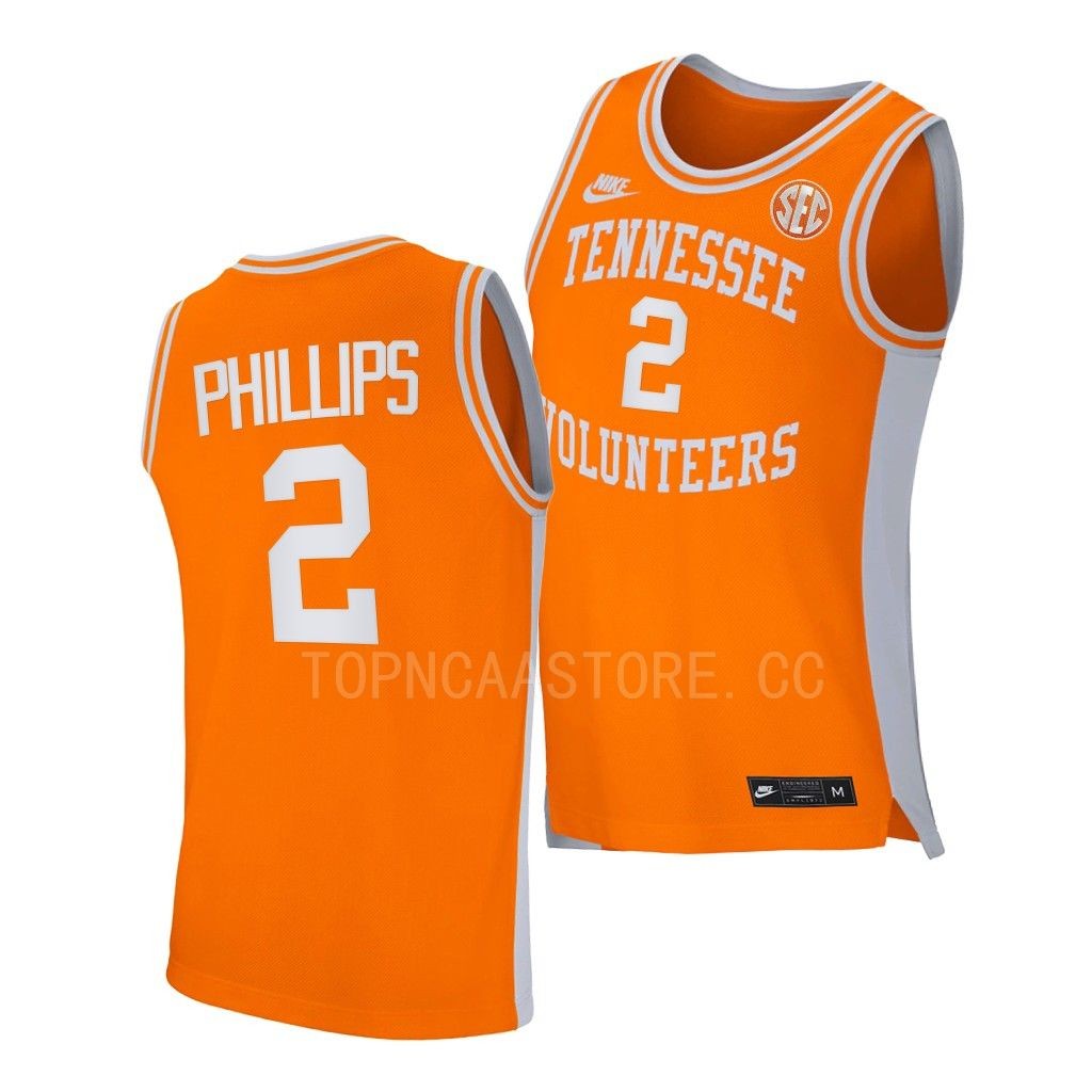 Tennessee Volunteers Julian Phillips Orange #2 Jersey 2022-23 Retro BD4HGGXV