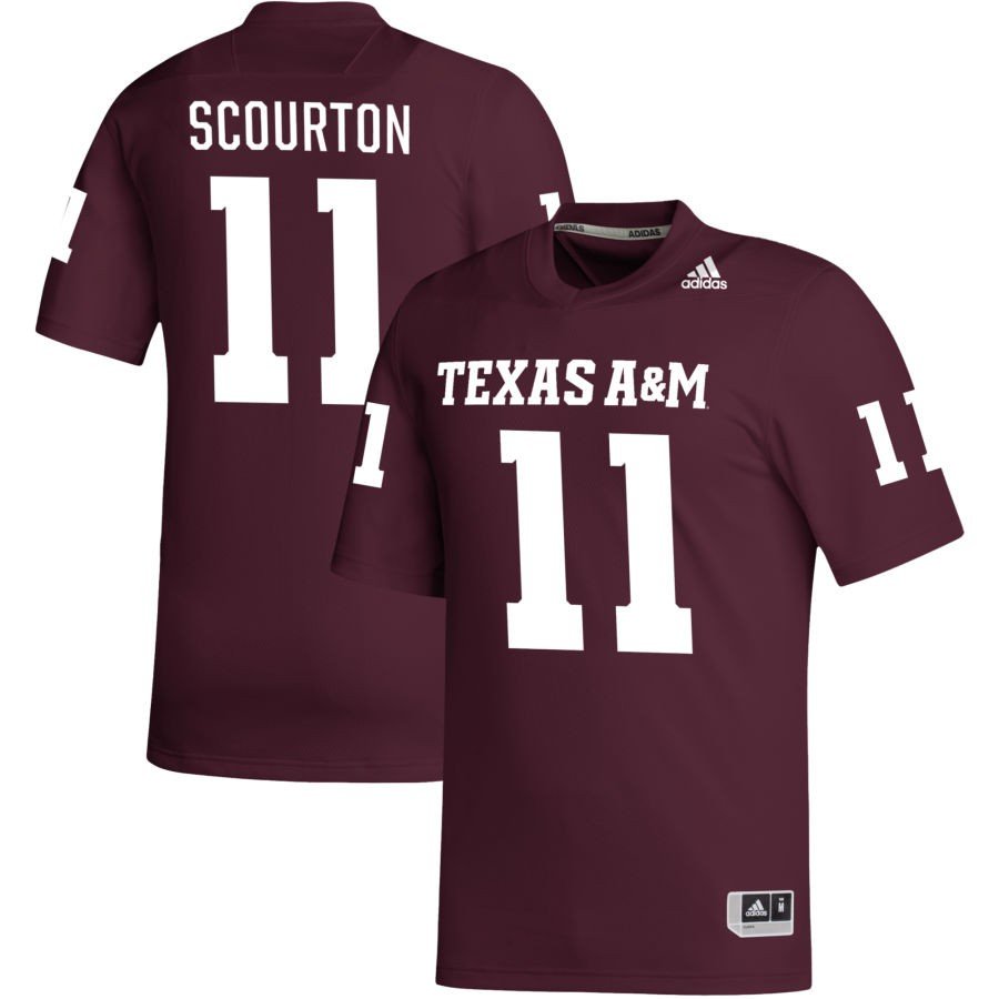 Texas A&ampM Aggies #11 Nic Scourton Jersey Maroon Pick-A-Player NIL Football 4IQIUGXV