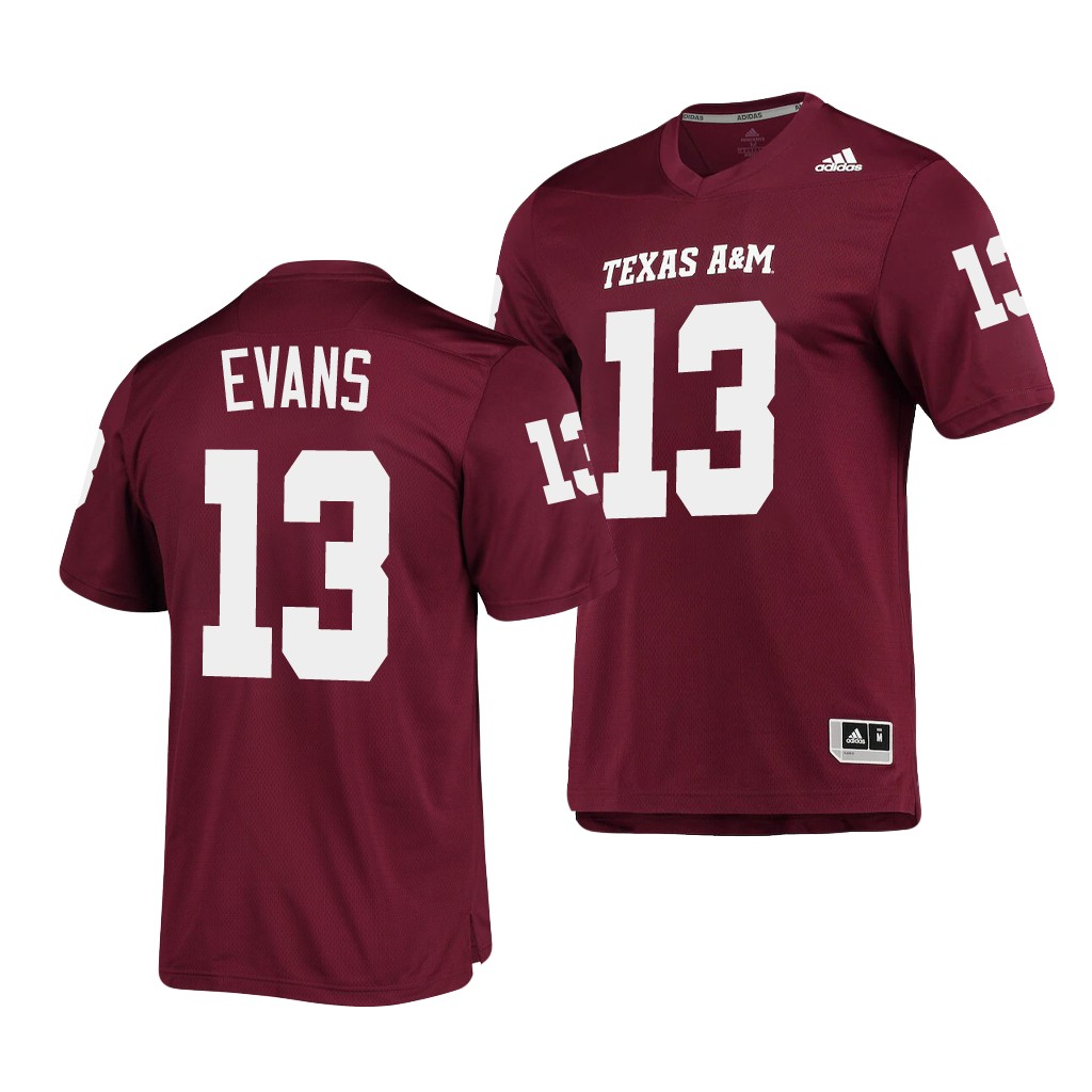 Texas A&ampM Aggies 13 Mike Evans Maroon AEROREADY Jersey ISQ4CGXV