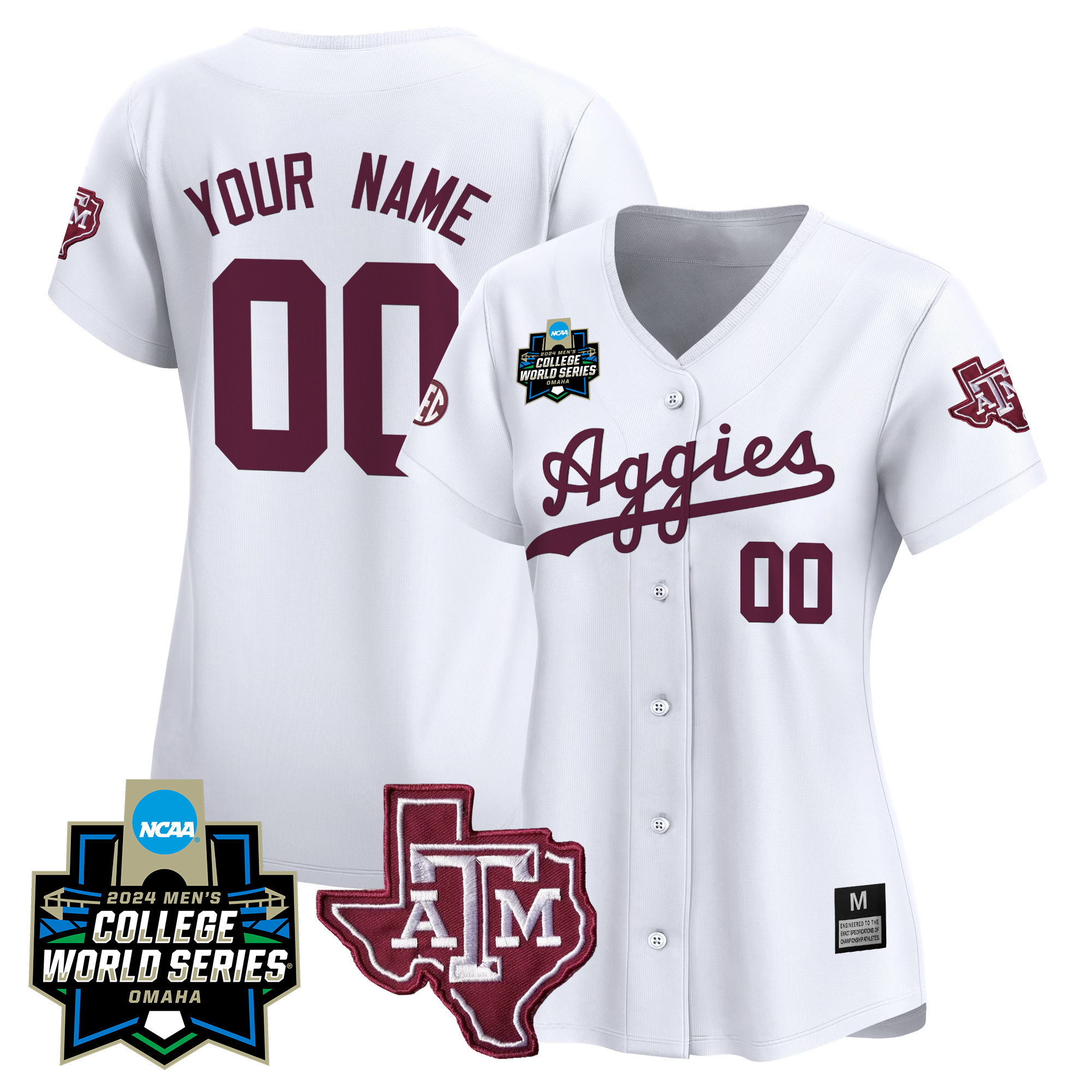 Texas A&ampM Aggies College World Series Vapor Premier Limited Custom Jersey - All Stitched #10 OOTH9GXV