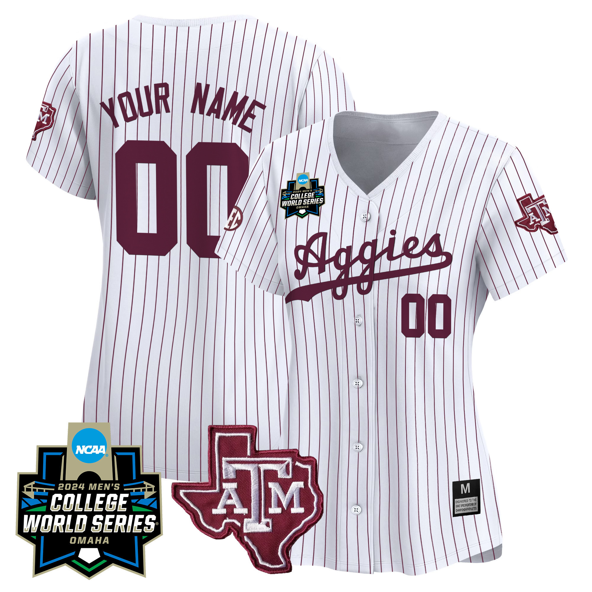 Texas A&ampM Aggies College World Series Vapor Premier Limited Custom Jersey - All Stitched #11 DNWPRGXV