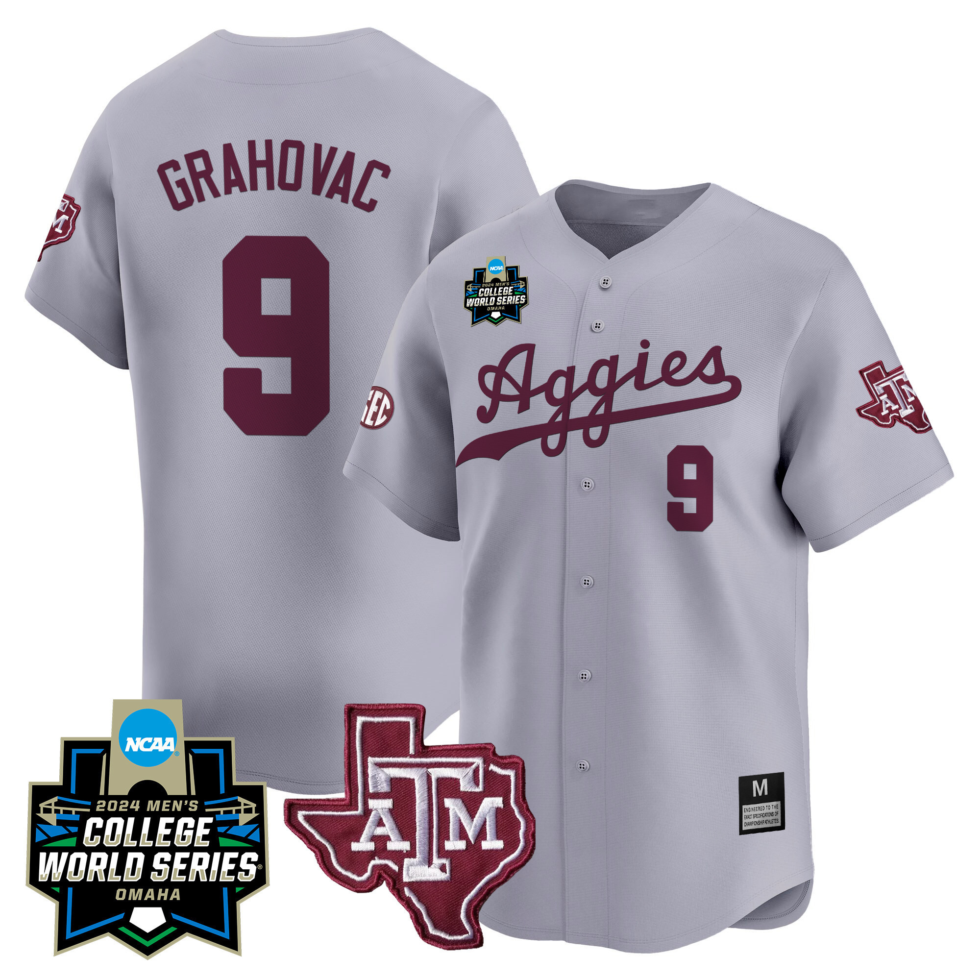 Texas A&ampM Aggies College World Series Vapor Premier Limited Jersey - All Stitched #10 F5LN1GXV