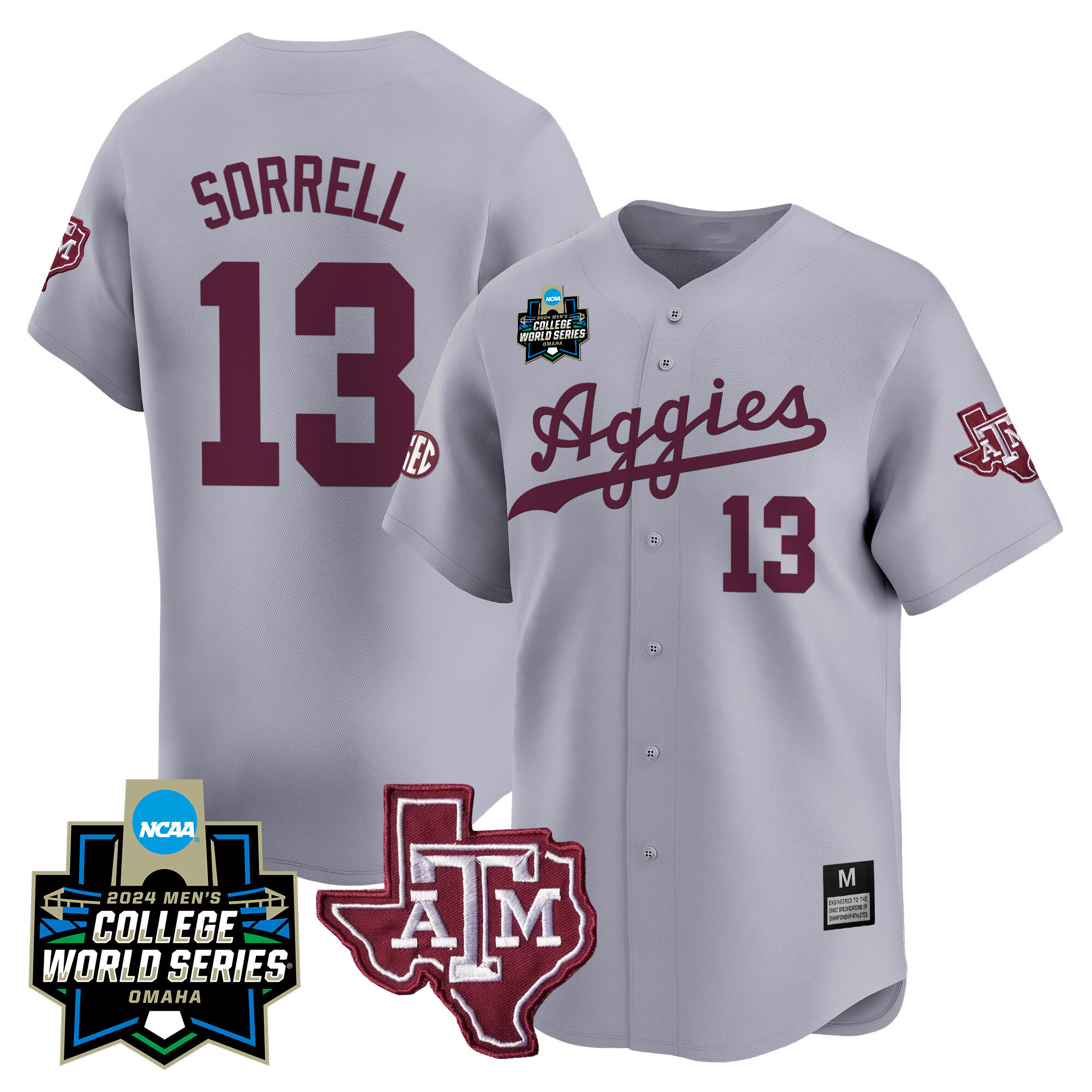Texas A&ampM Aggies College World Series Vapor Premier Limited Jersey - All Stitched #12 XRW2BGXV