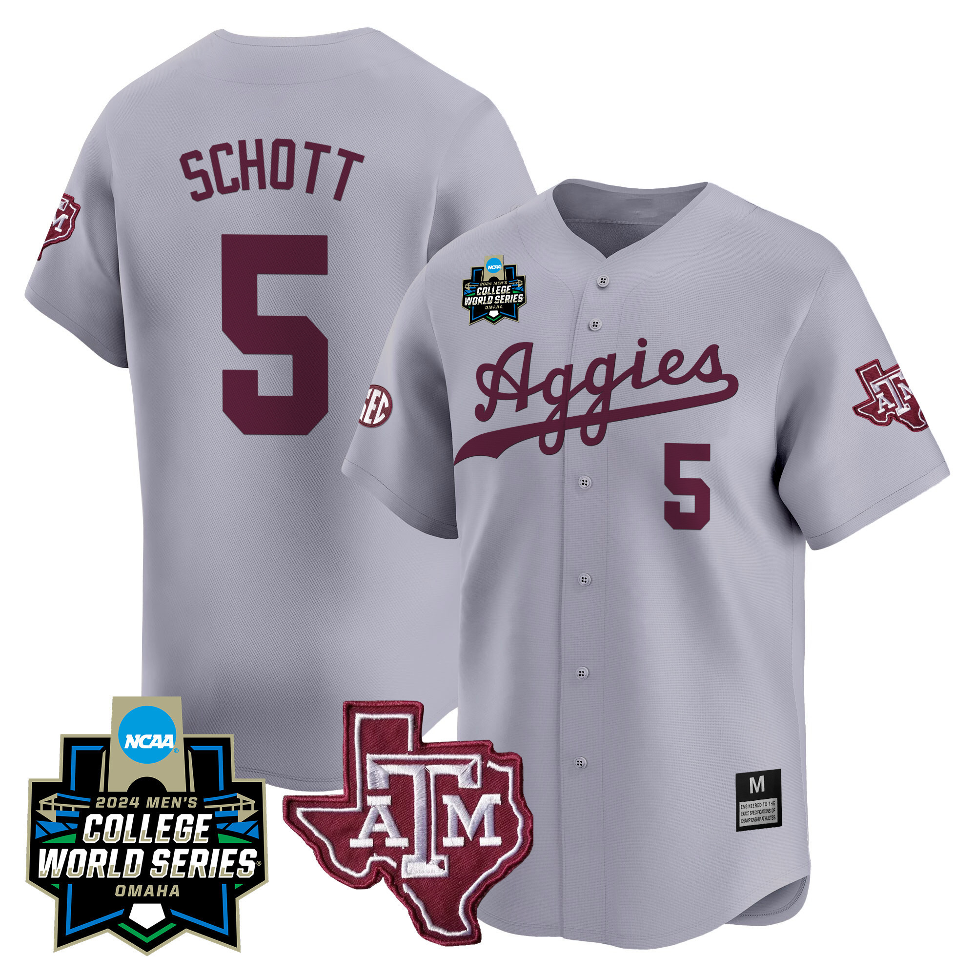 Texas A&ampM Aggies College World Series Vapor Premier Limited Jersey - All Stitched #14 Z8Q00GXV