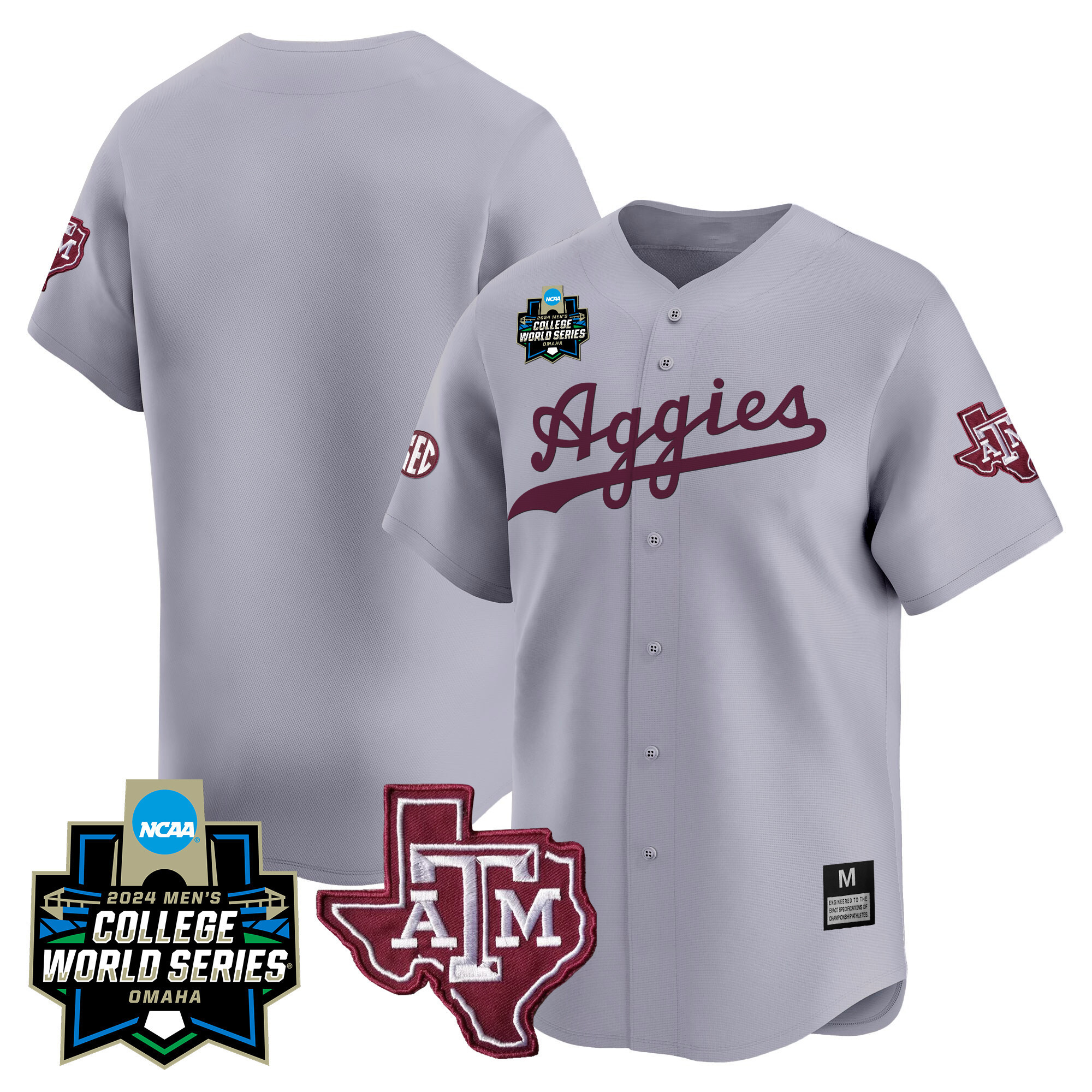Texas A&ampM Aggies College World Series Vapor Premier Limited Jersey - All Stitched #16 HZTY7GXV