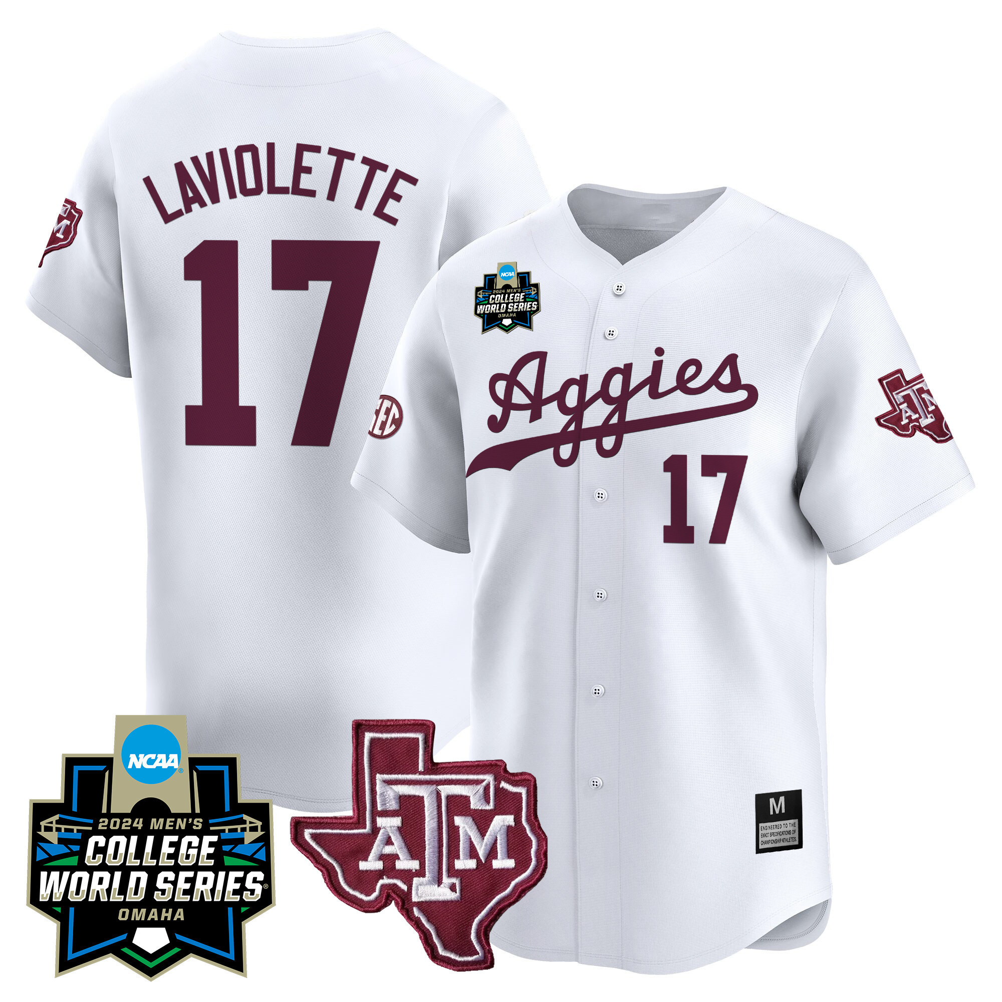 Texas A&ampM Aggies College World Series Vapor Premier Limited Jersey - All Stitched #17 QBRZRGXV