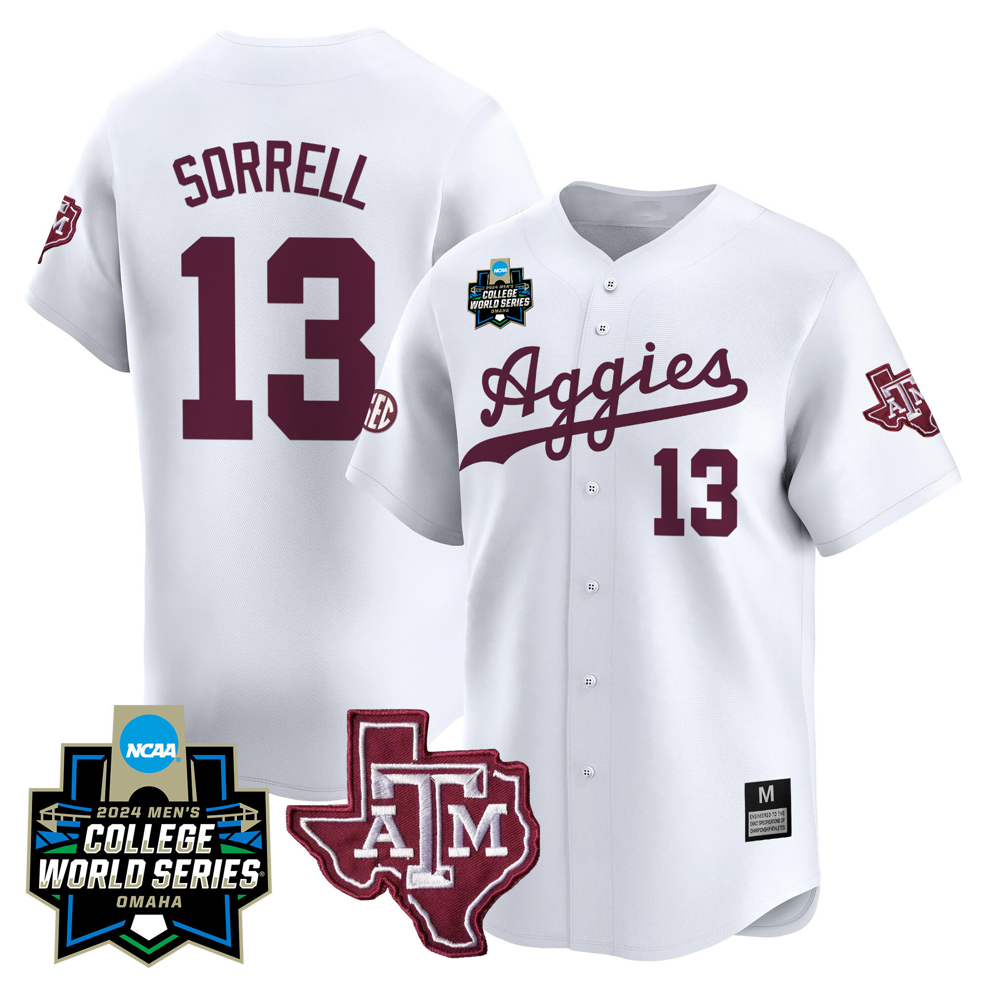 Texas A&ampM Aggies College World Series Vapor Premier Limited Jersey - All Stitched #20 0ISX0GXV