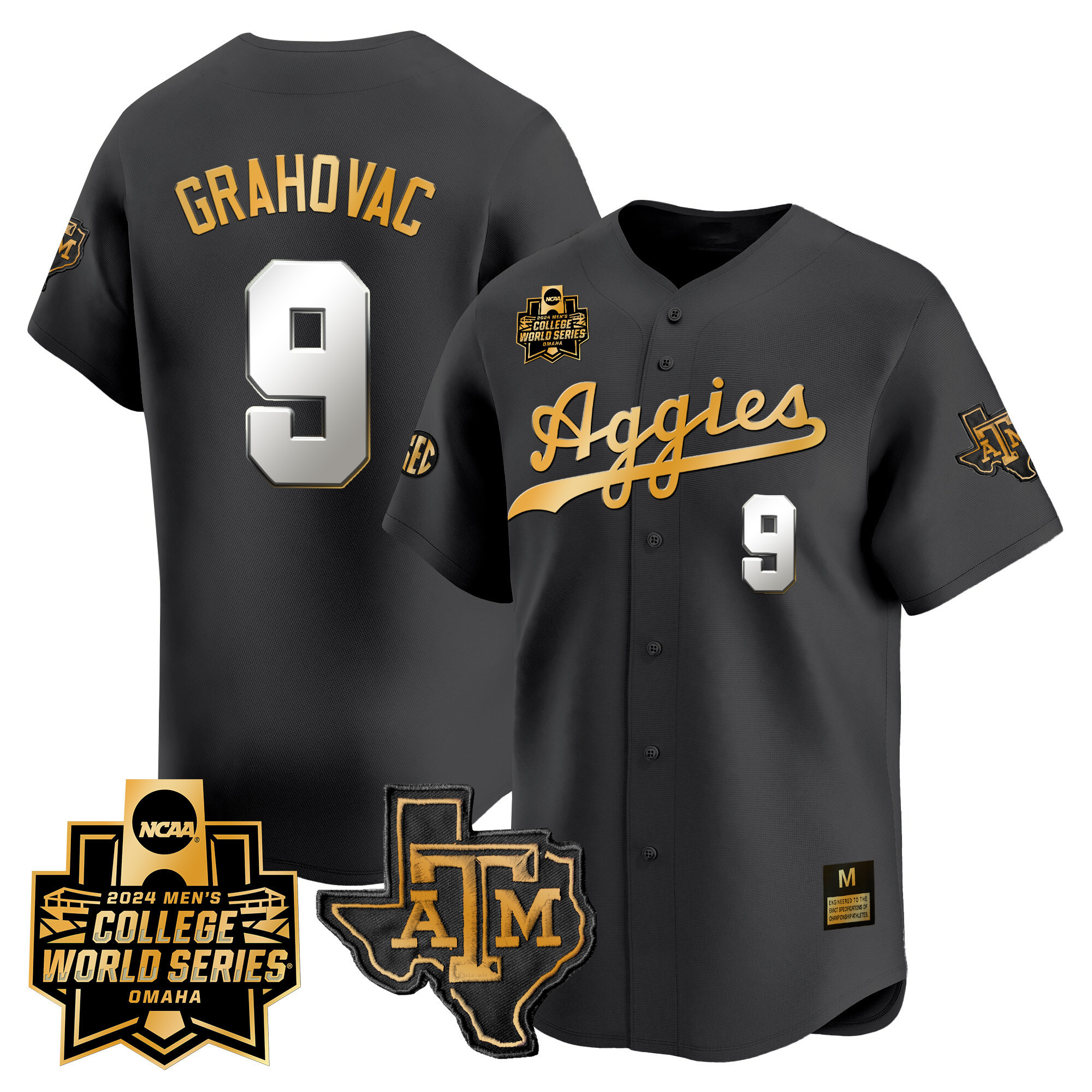 Texas A&ampM Aggies College World Series Vapor Premier Limited Jersey - All Stitched #34 8D0NXGXV