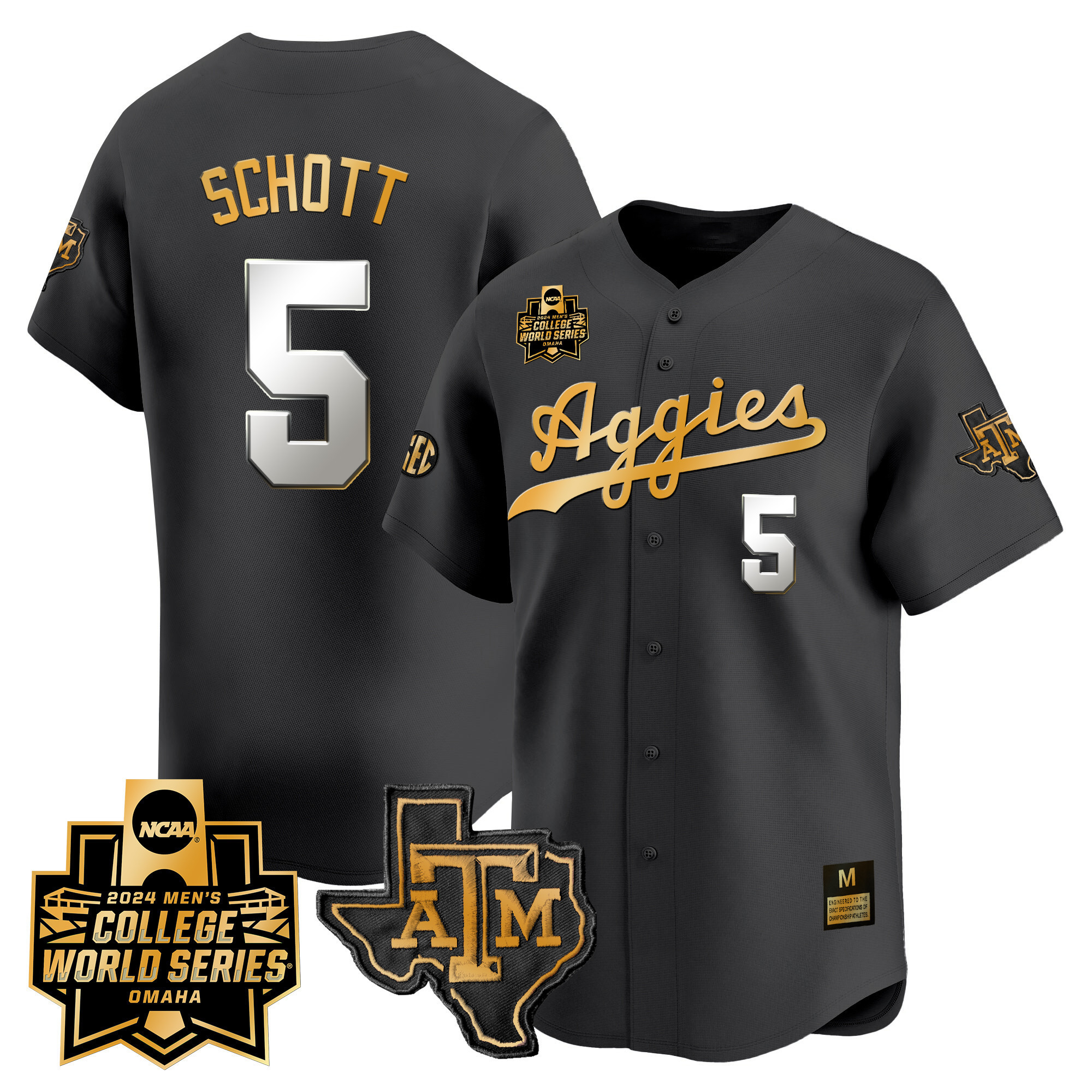 Texas A&ampM Aggies College World Series Vapor Premier Limited Jersey - All Stitched #38 DCHNGGXV
