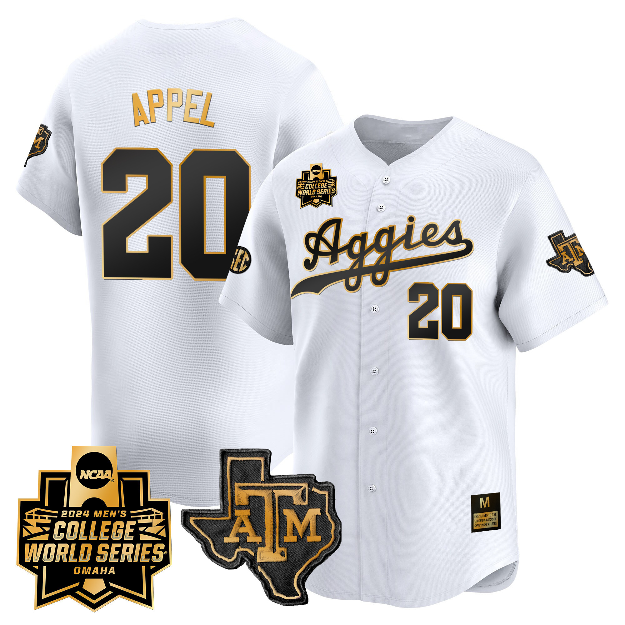 Texas A&ampM Aggies College World Series Vapor Premier Limited Jersey - All Stitched #45 KQSEXGXV
