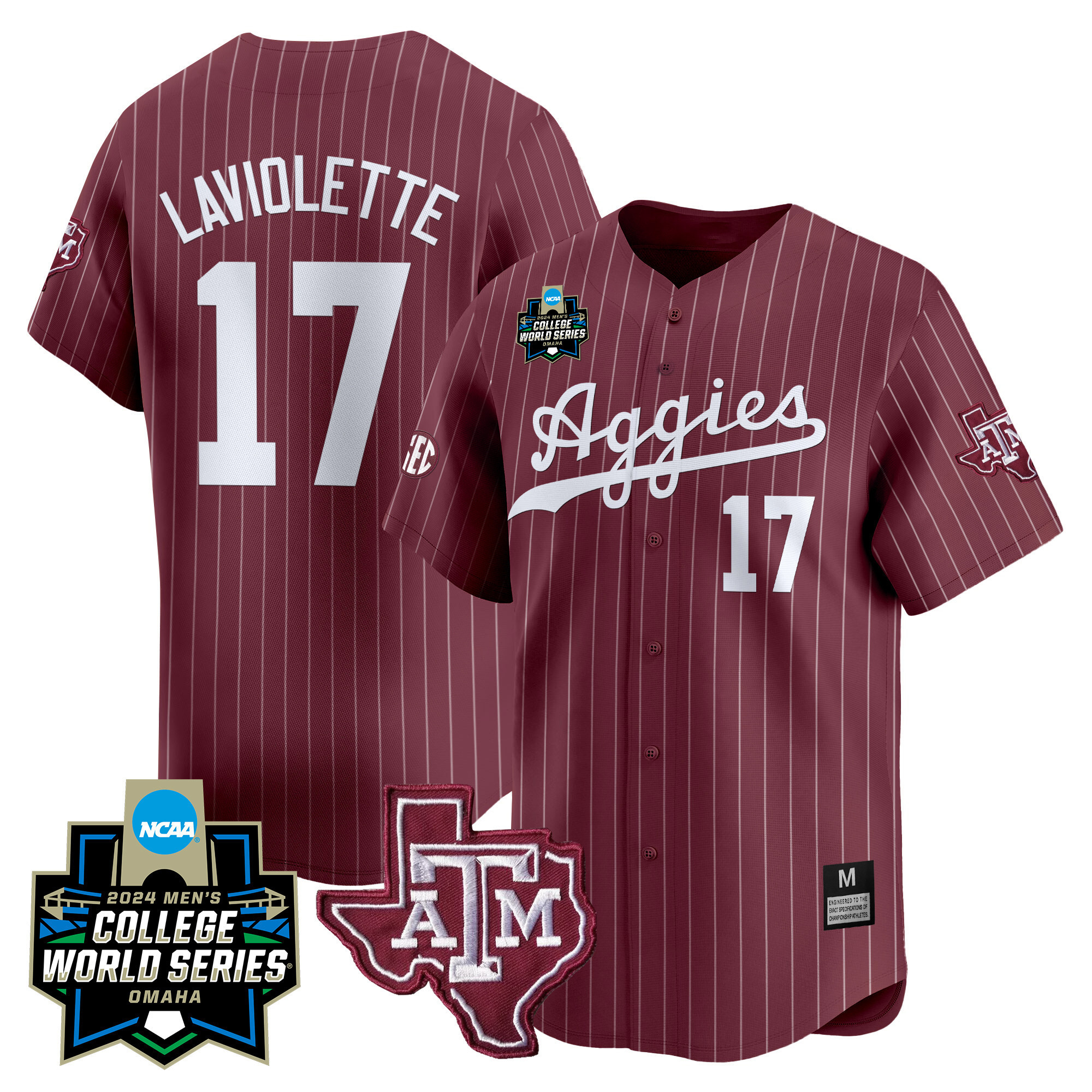Texas A&ampM Aggies College World Series Vapor Premier Limited Jersey - All Stitched #49 6SFU8GXV