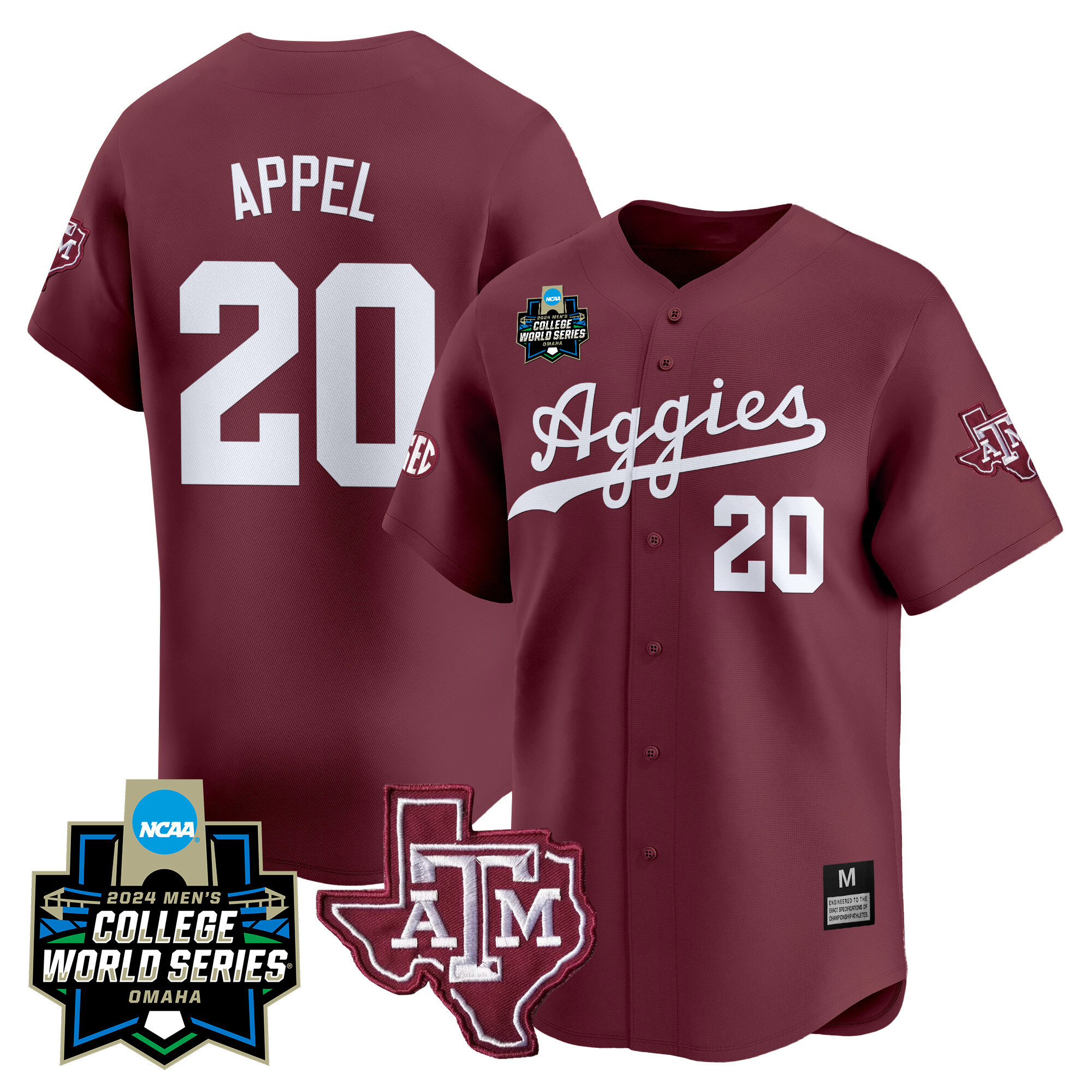 Texas A&ampM Aggies College World Series Vapor Premier Limited Jersey - All Stitched #5 UY53KGXV