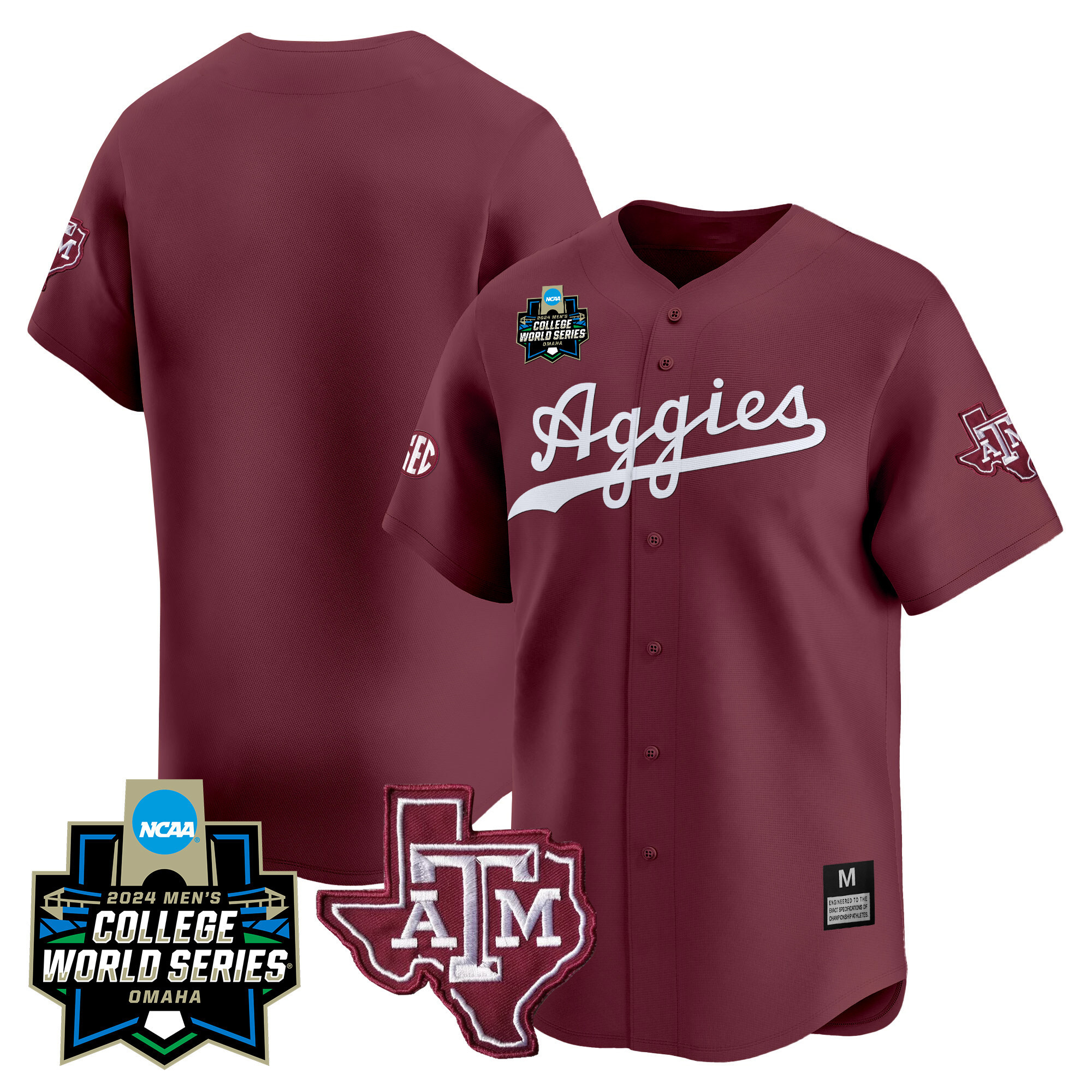 Texas A&ampM Aggies College World Series Vapor Premier Limited Jersey - All Stitched #8 GGJX1GXV