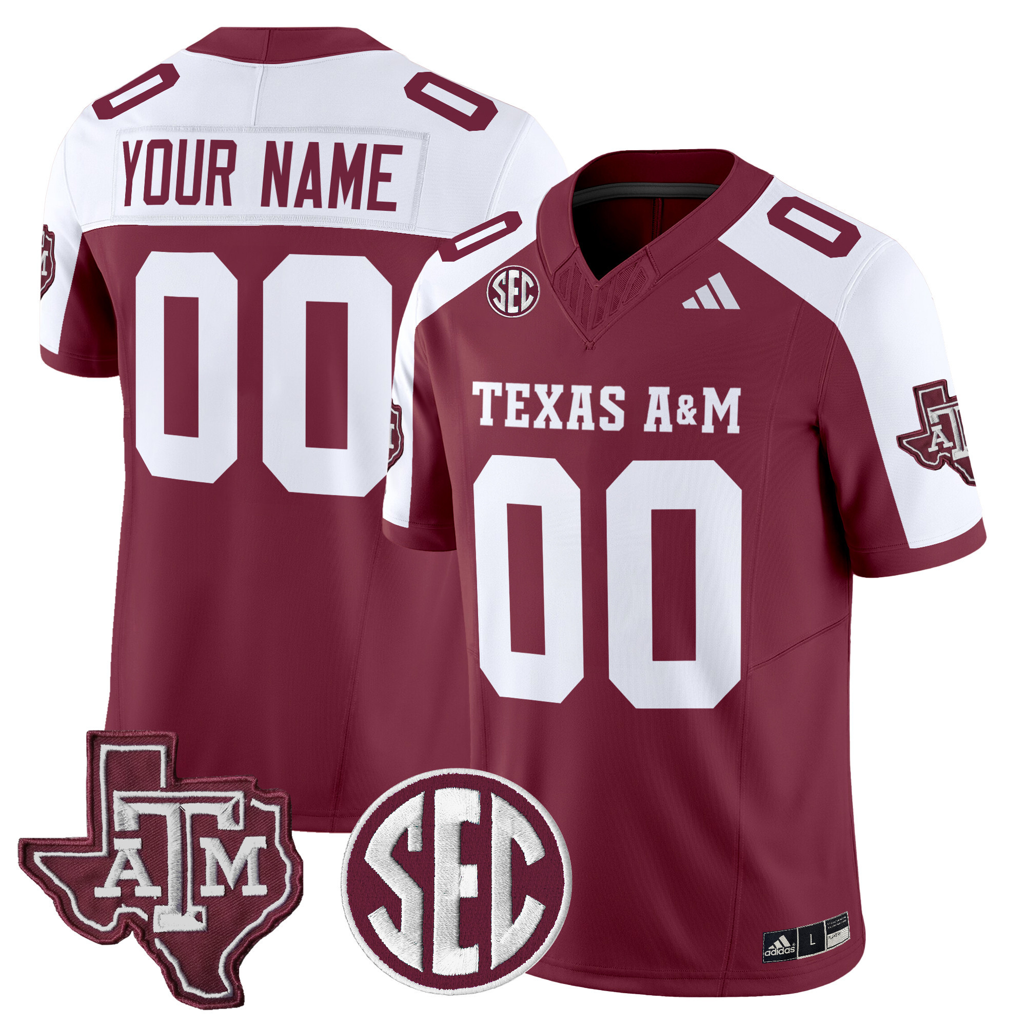Texas A&ampM Aggies Vapor Limited Custom Jersey - All Stitched #1 1OMYJGXV
