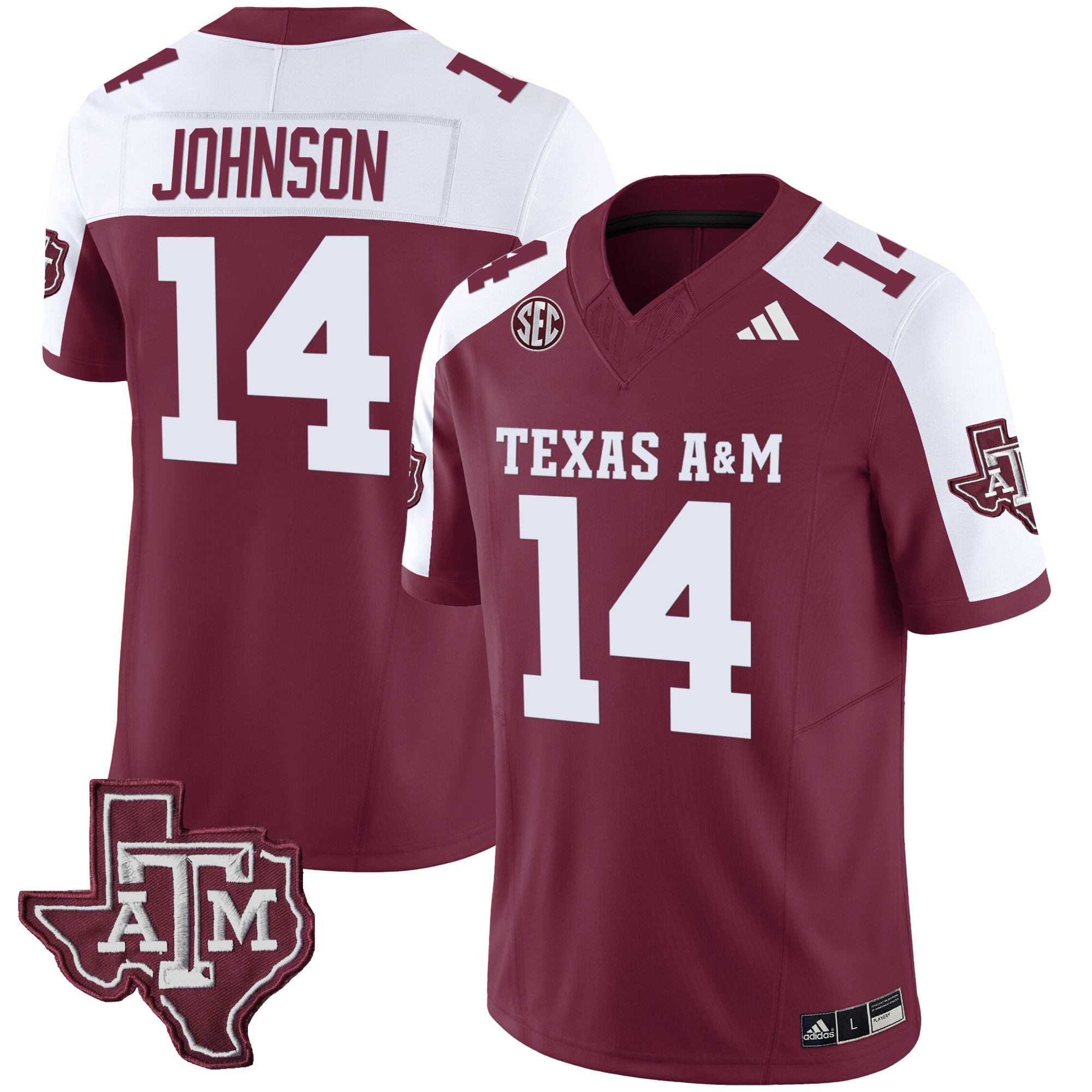 Texas A&ampM Aggies Vapor Limited Jersey V2 - All Stitched #10 AN2GXGXV