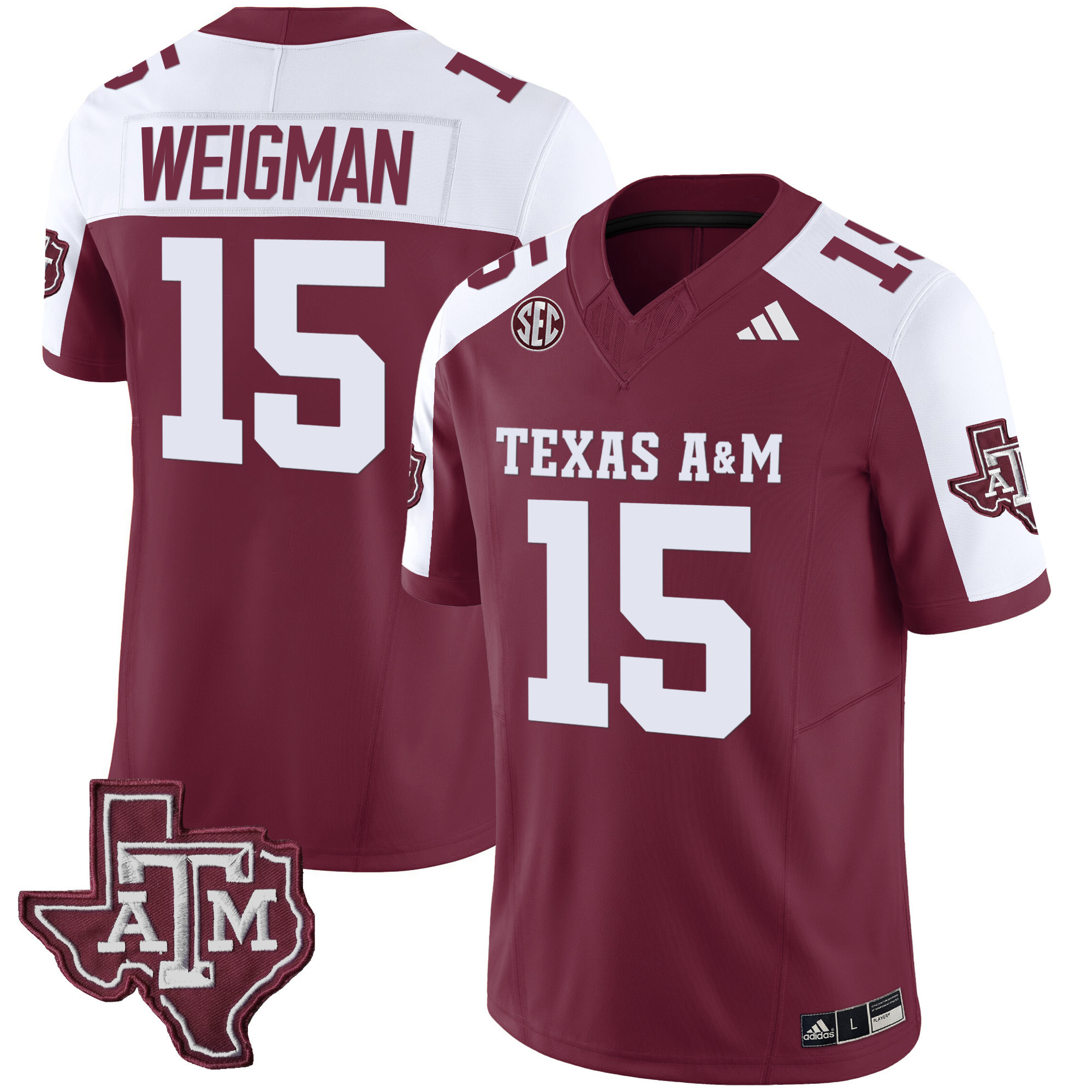 Texas A&ampM Aggies Vapor Limited Jersey V2 - All Stitched #13 Q2K05GXV