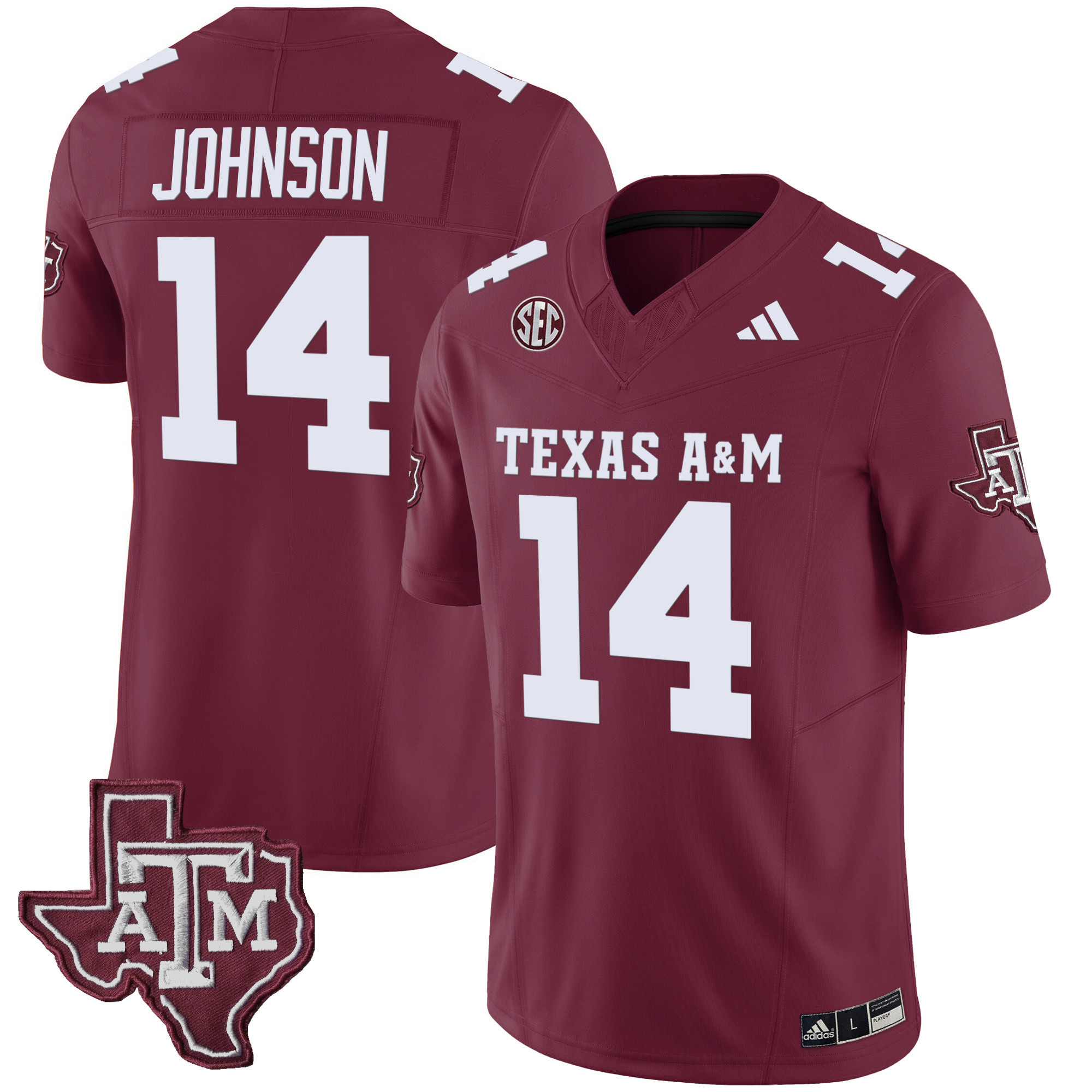 Texas A&ampM Aggies Vapor Limited Jersey V2 - All Stitched #18 RKTXFGXV