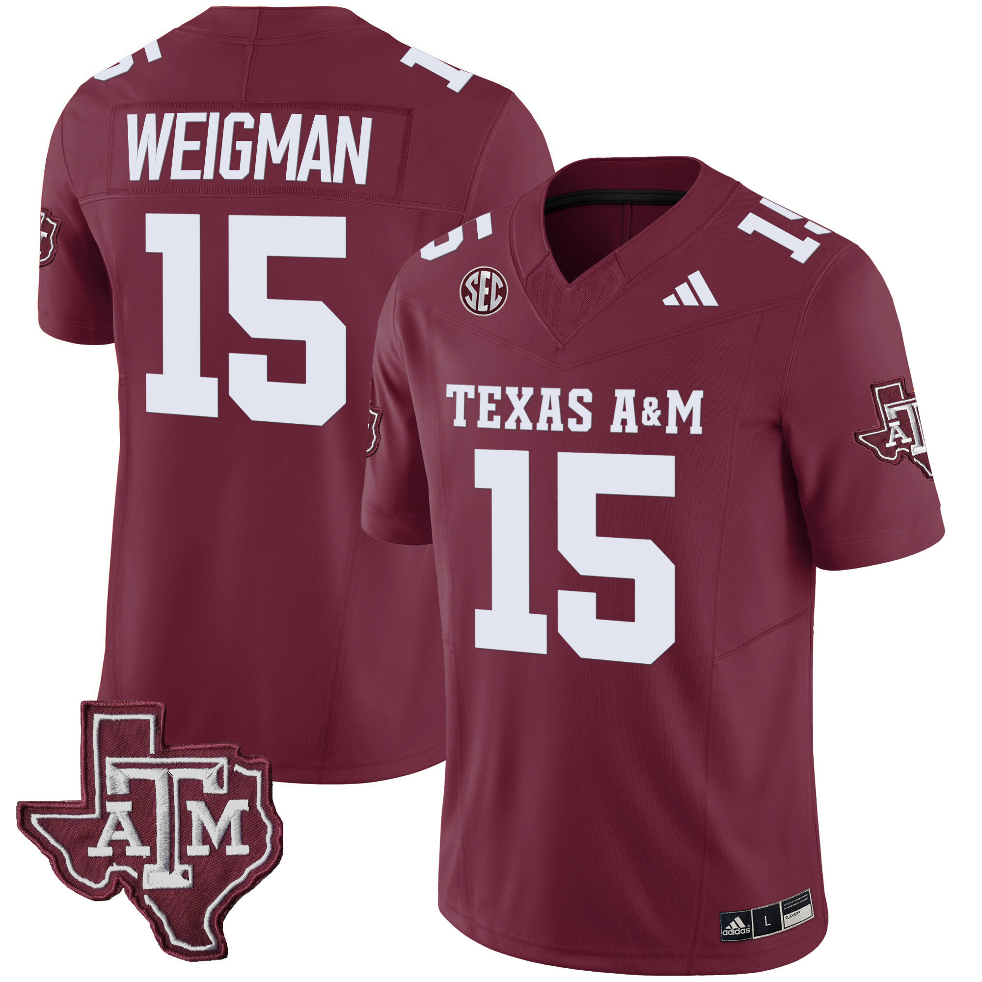 Texas A&ampM Aggies Vapor Limited Jersey V2 - All Stitched #21 Z9PIZGXV