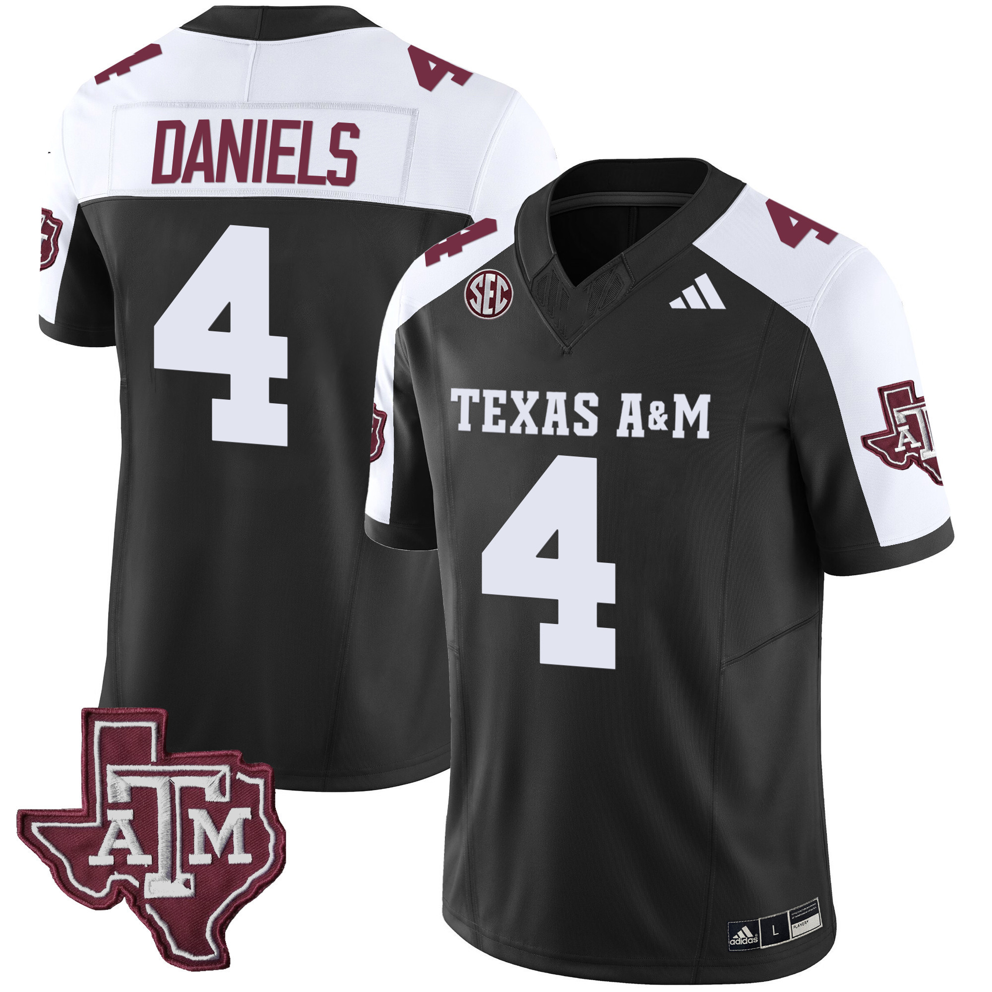 Texas A&ampM Aggies Vapor Limited Jersey V2 - All Stitched #3 EN21UGXV