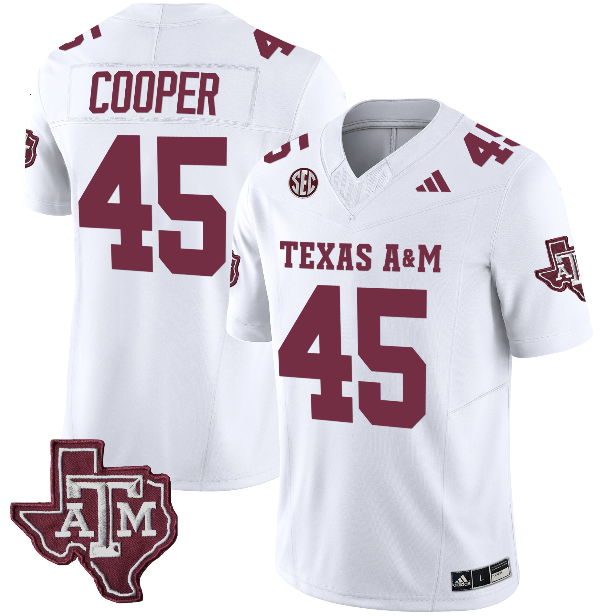 Texas A&ampM Aggies Vapor Limited Jersey V2 - All Stitched #30 81JRVGXV