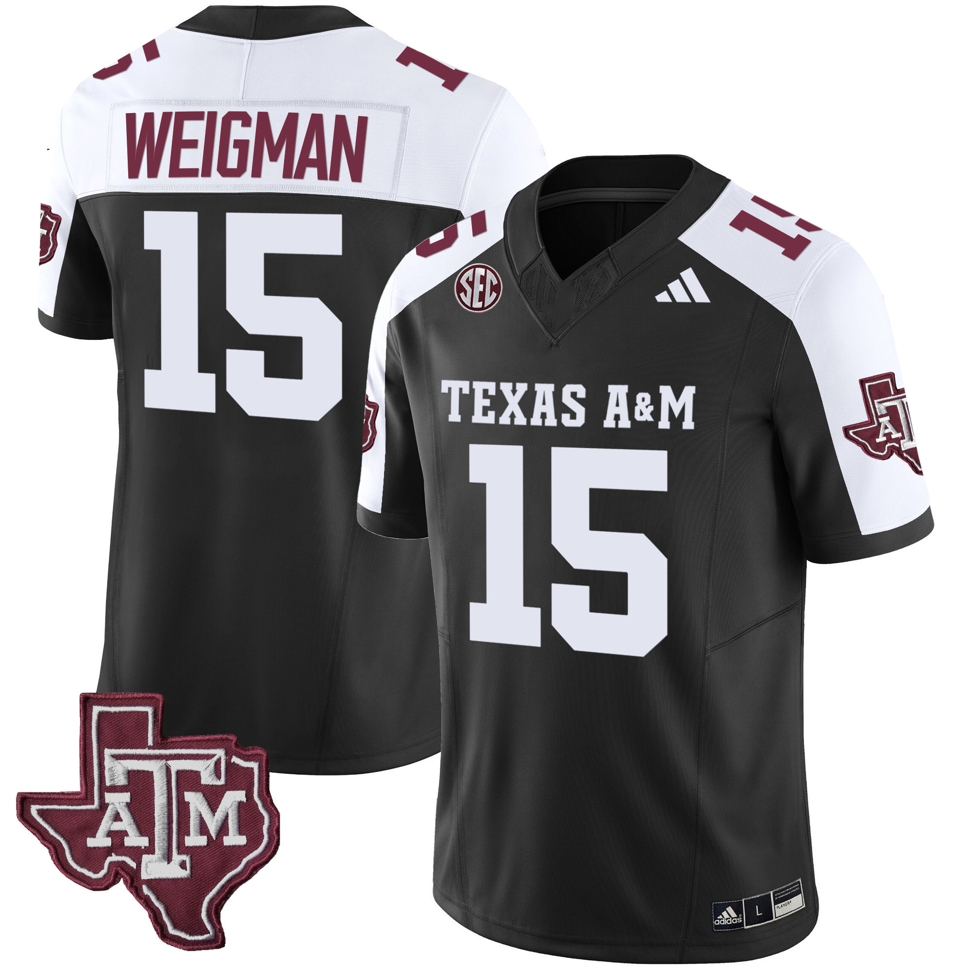 Texas A&ampM Aggies Vapor Limited Jersey V2 - All Stitched #5 RLRRAGXV