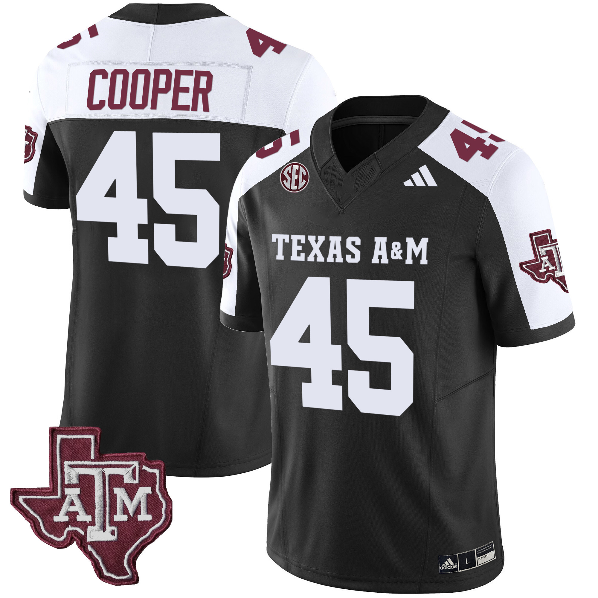 Texas A&ampM Aggies Vapor Limited Jersey V2 - All Stitched #6 4EB2DGXV