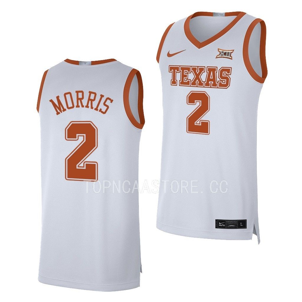 Texas Longhorns Arterio Morris White #2 Jersey 2022-23 Limited JAB3MGXV