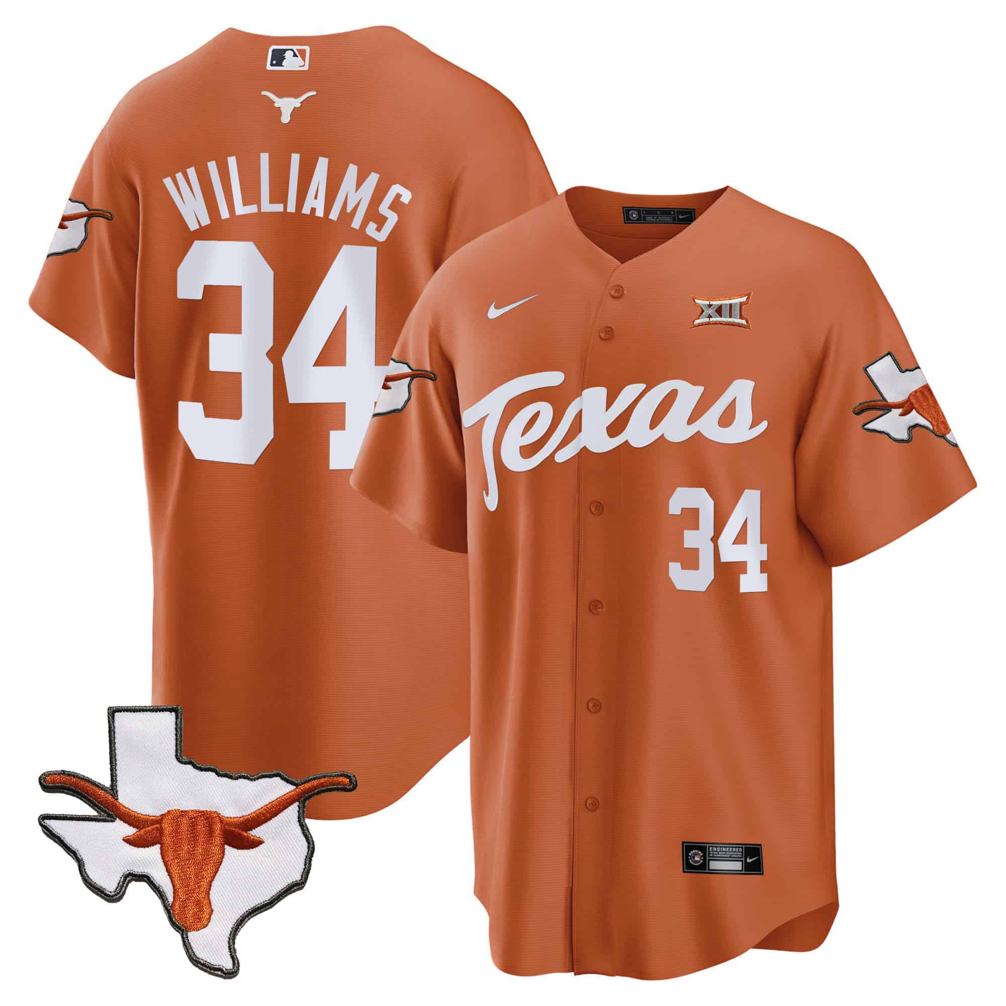 Texas Longhorns Baseball Jersey - All Stitched #11 J5KWNGXV