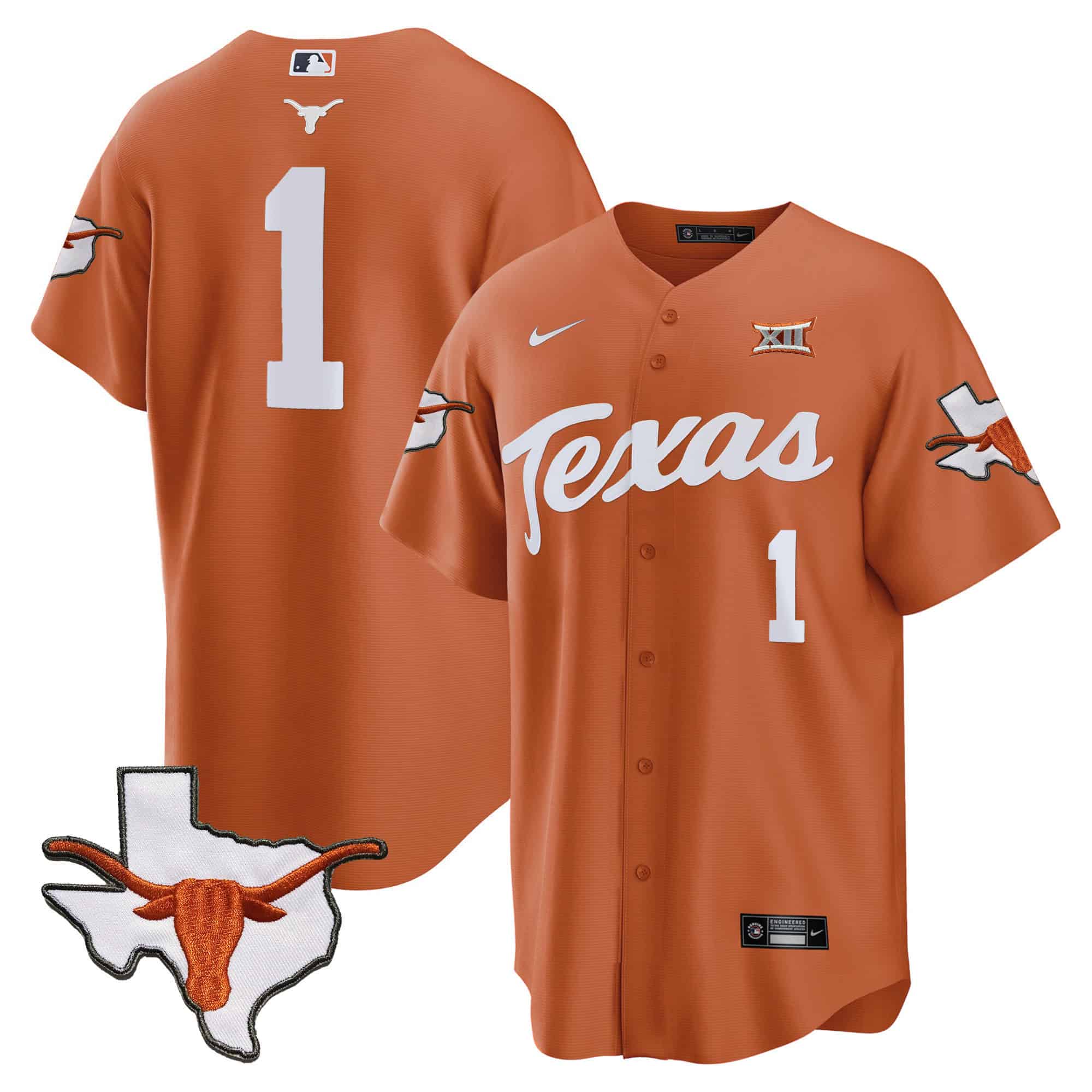 Texas Longhorns Baseball Jersey - All Stitched #13 XFXOLGXV