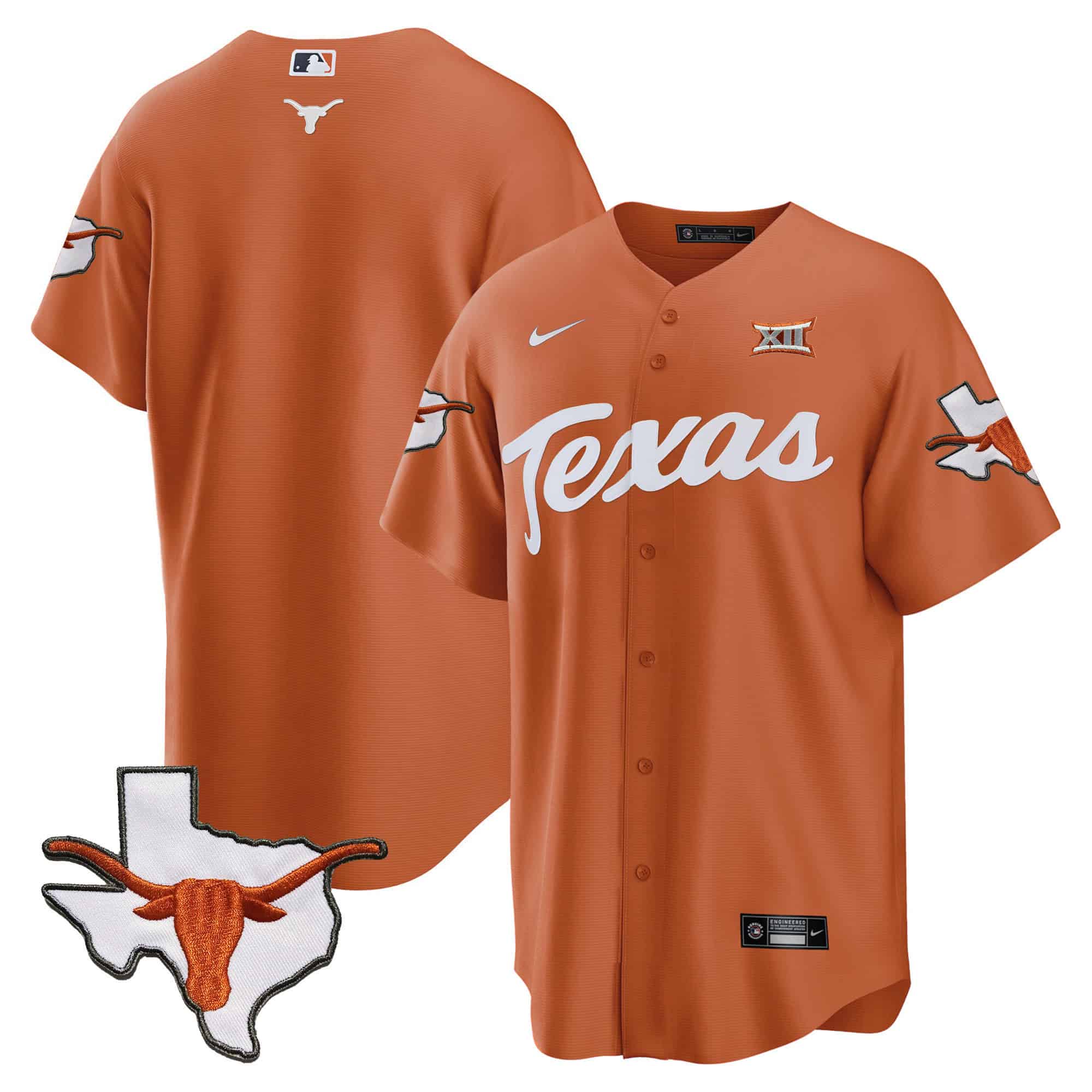 Texas Longhorns Baseball Jersey - All Stitched #14 OUWVXGXV