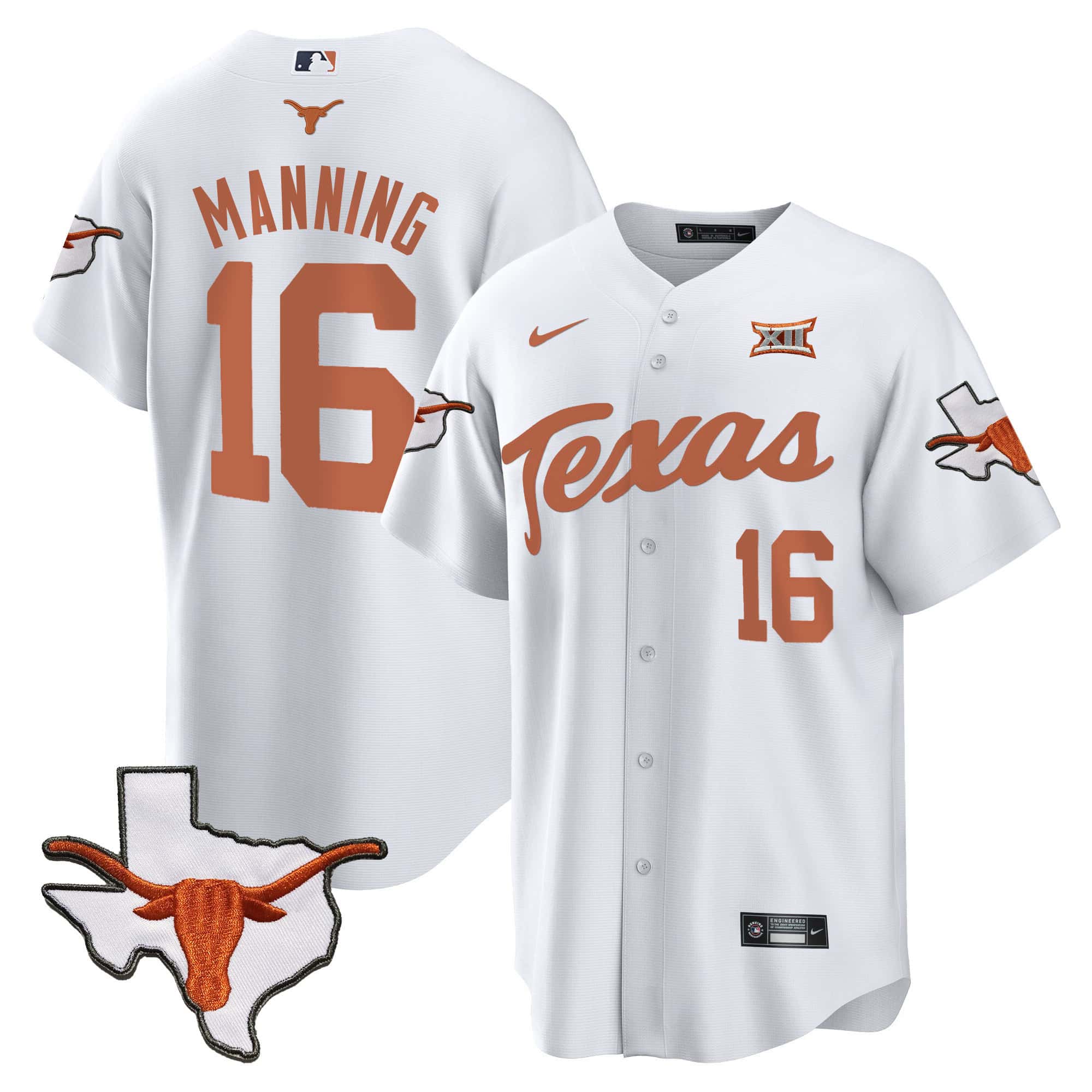 Texas Longhorns Baseball Jersey - All Stitched #15 DIF6WGXV