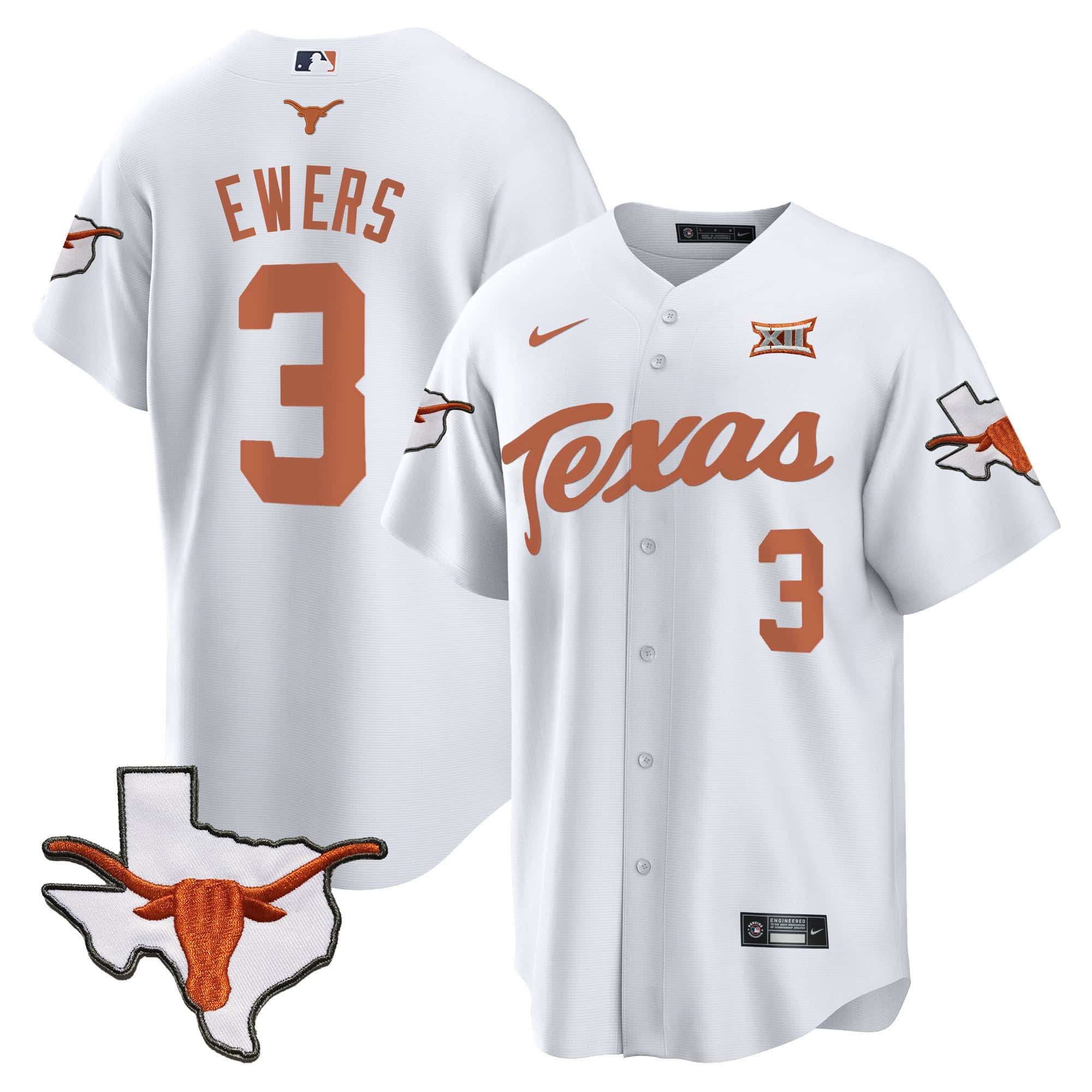 Texas Longhorns Baseball Jersey - All Stitched #16 ZUMP0GXV