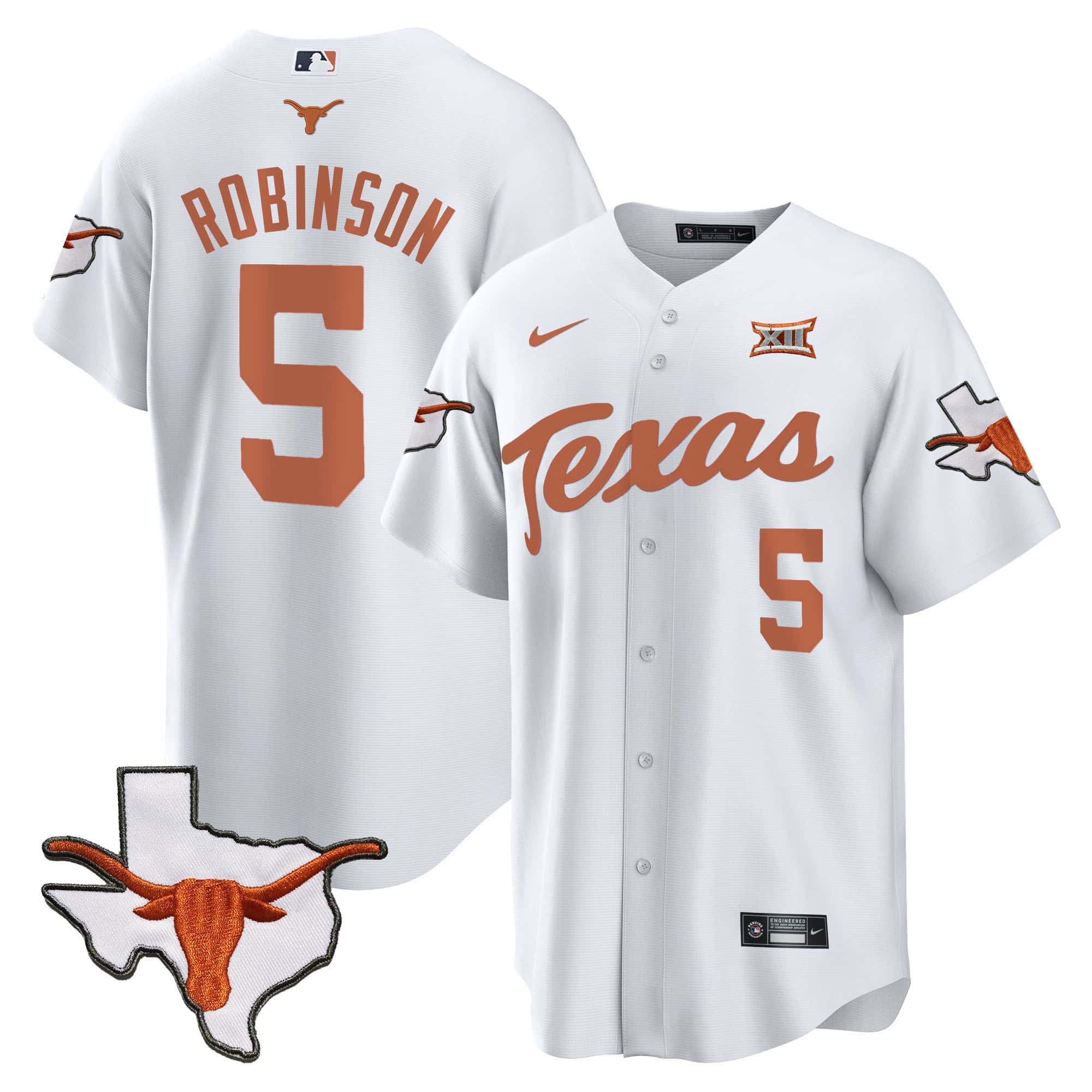 Texas Longhorns Baseball Jersey - All Stitched #17 DQHV6GXV