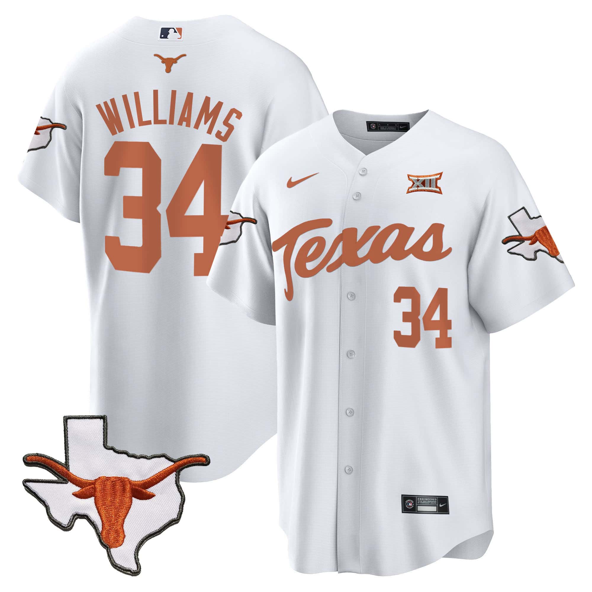 Texas Longhorns Baseball Jersey - All Stitched #18 4XX2DGXV