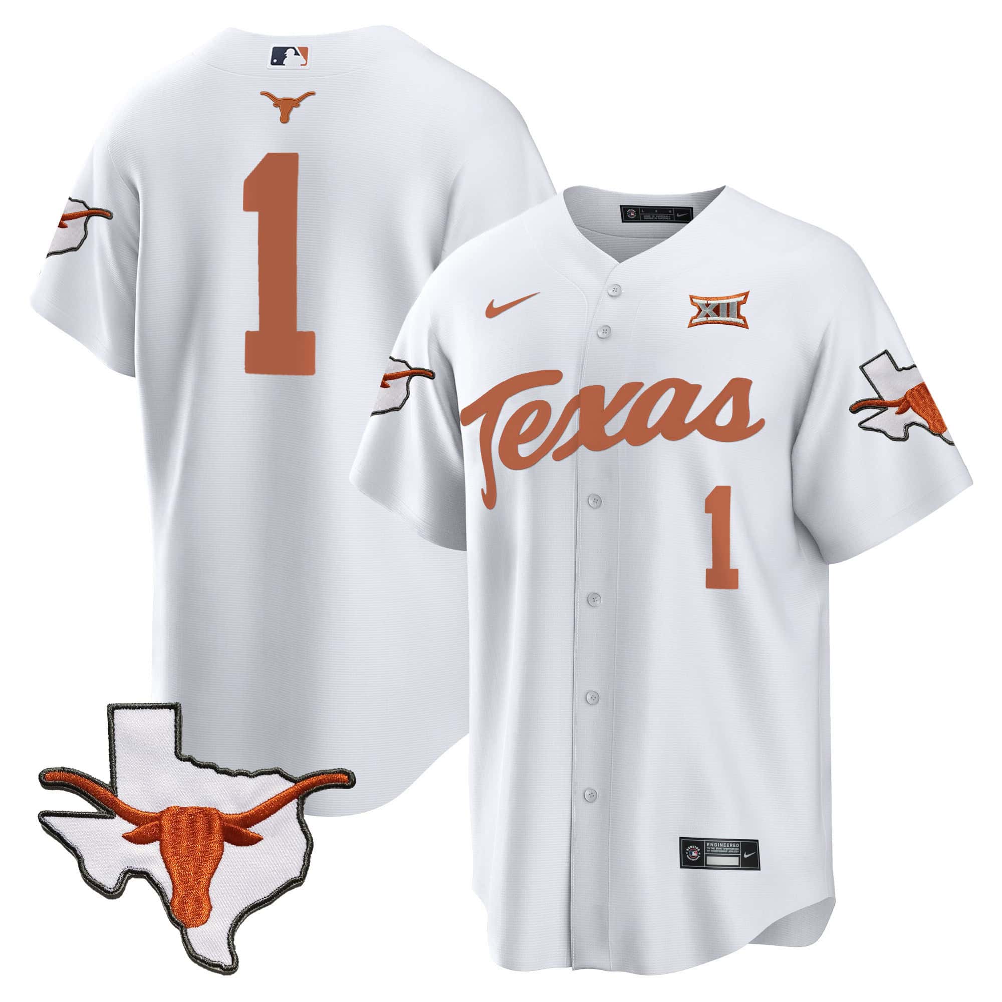 Texas Longhorns Baseball Jersey - All Stitched #20 VPHGCGXV