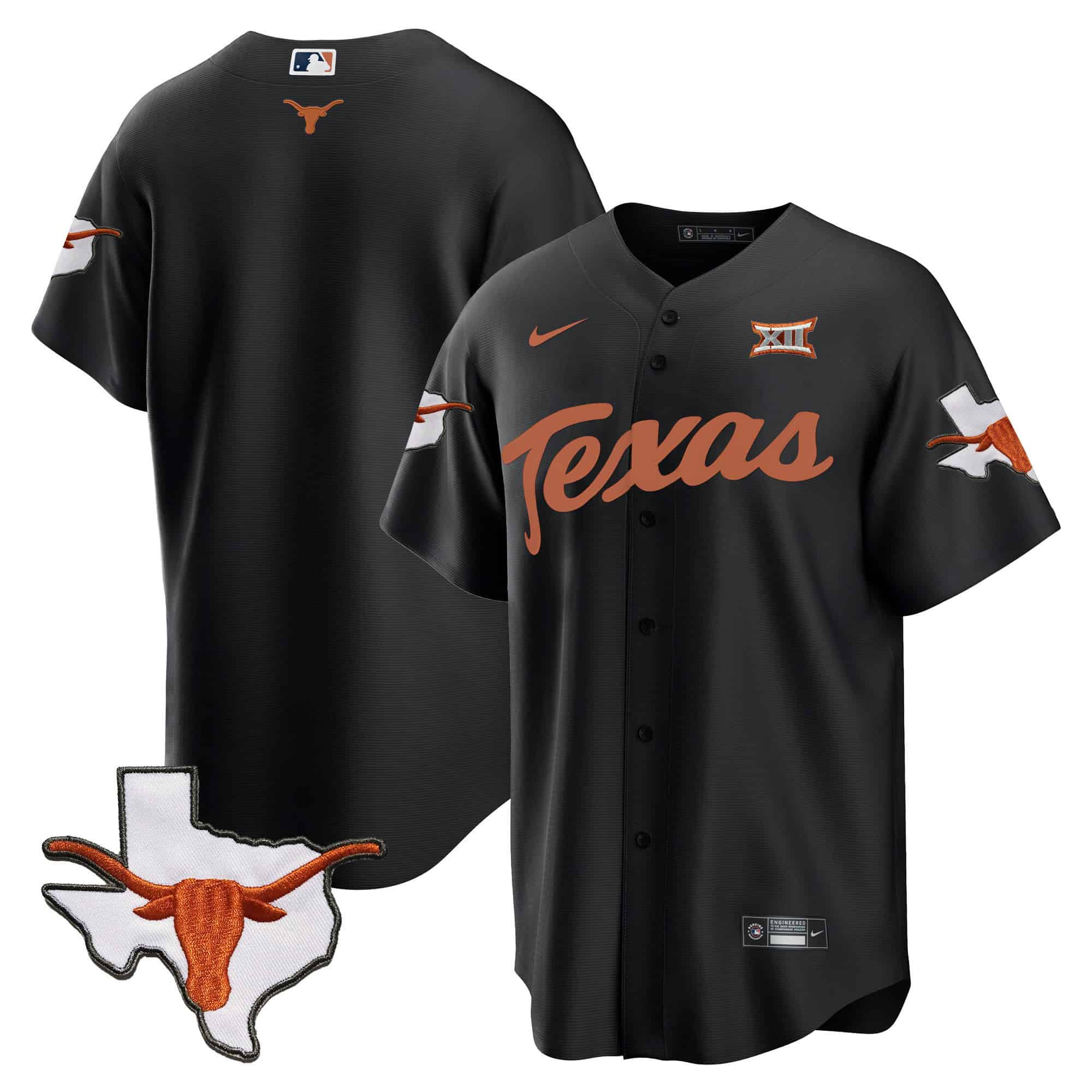 Texas Longhorns Baseball Jersey - All Stitched #28 BPBG9GXV