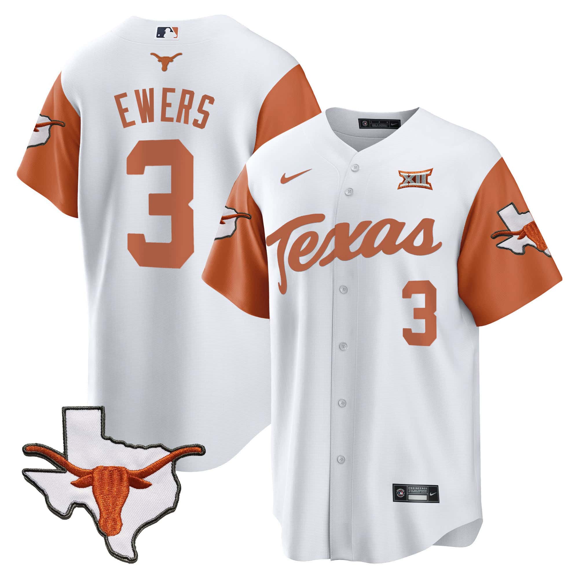 Texas Longhorns Baseball Jersey - All Stitched #30 IOJNQGXV