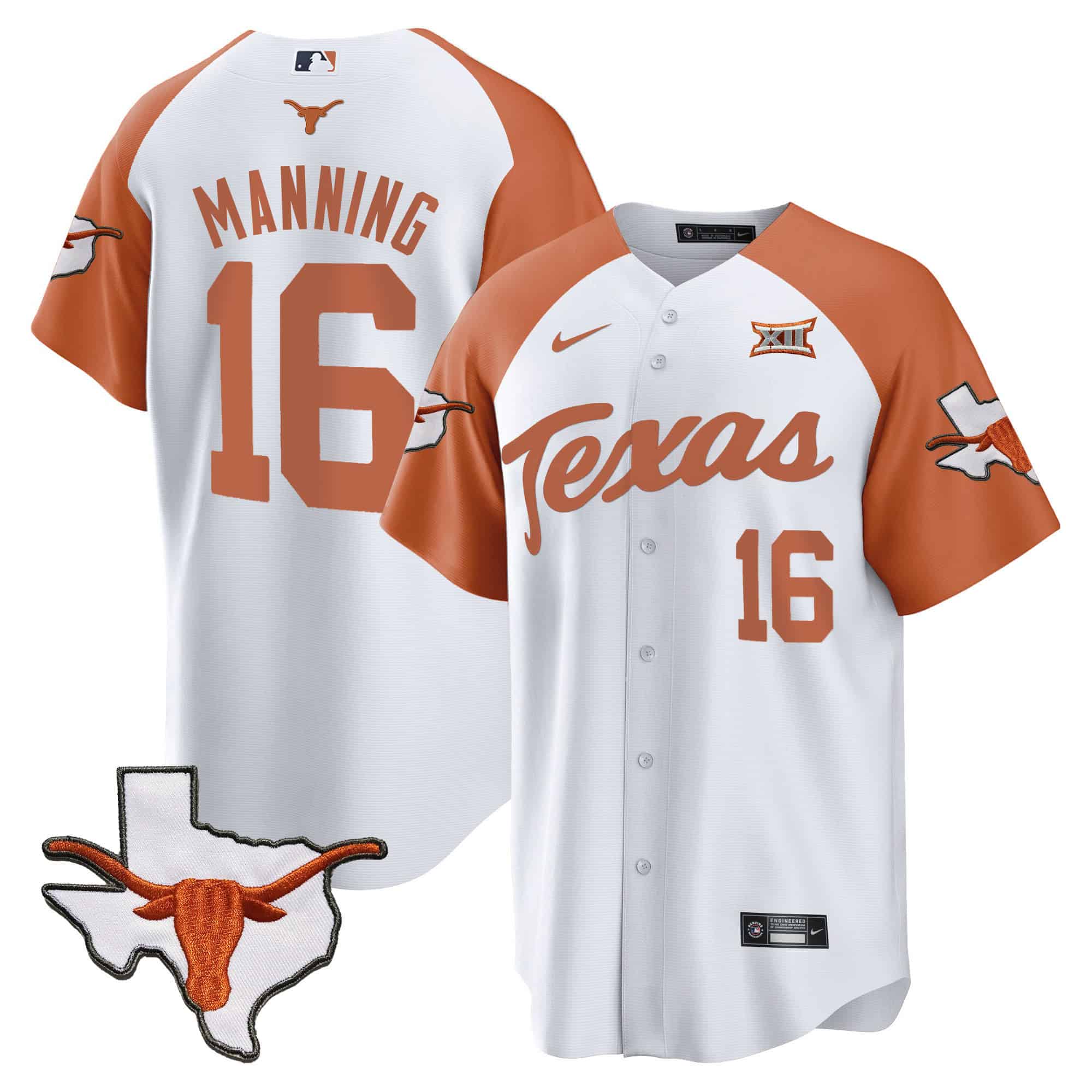 Texas Longhorns Baseball Jersey - All Stitched #36 CEHOYGXV