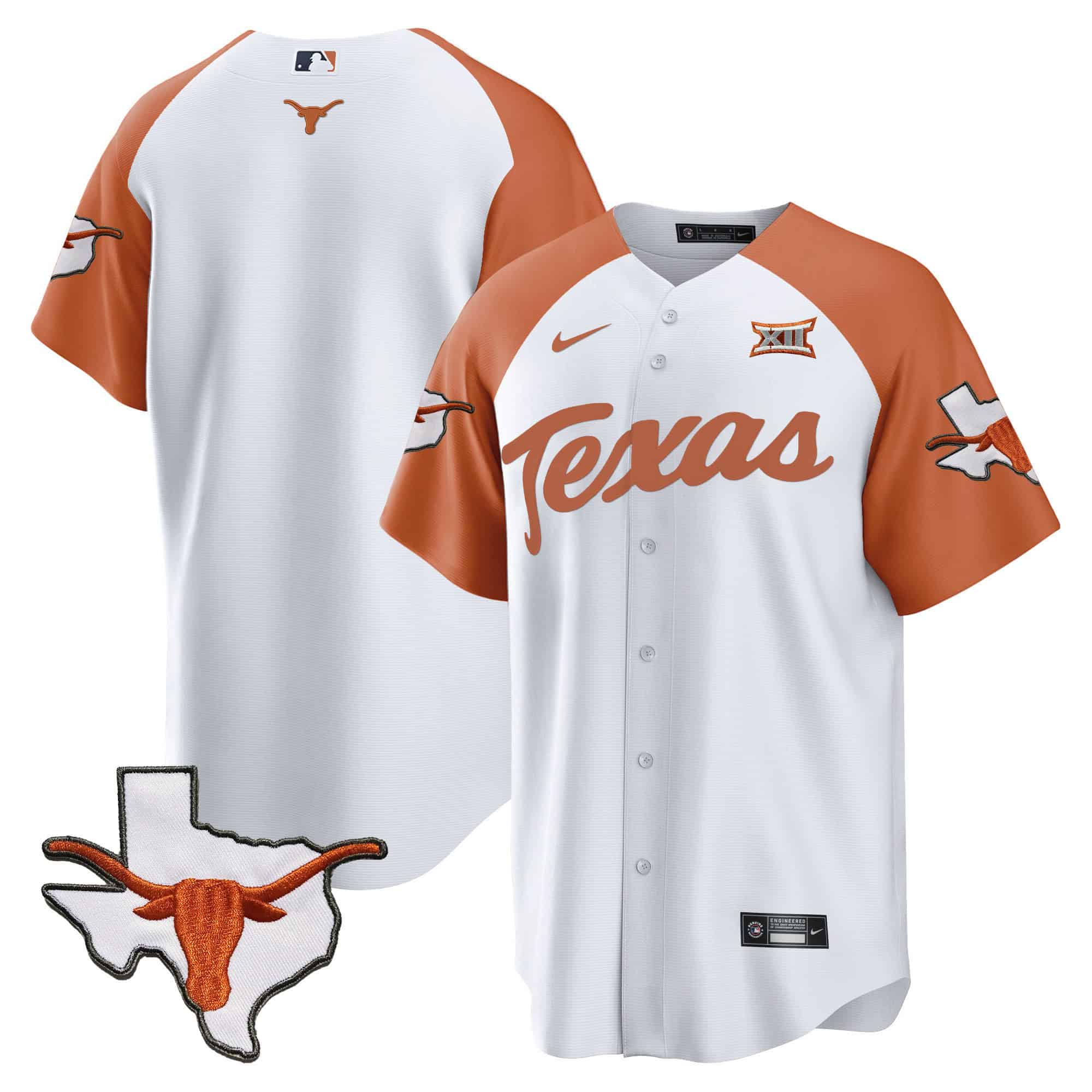 Texas Longhorns Baseball Jersey - All Stitched #42 CVWTXGXV