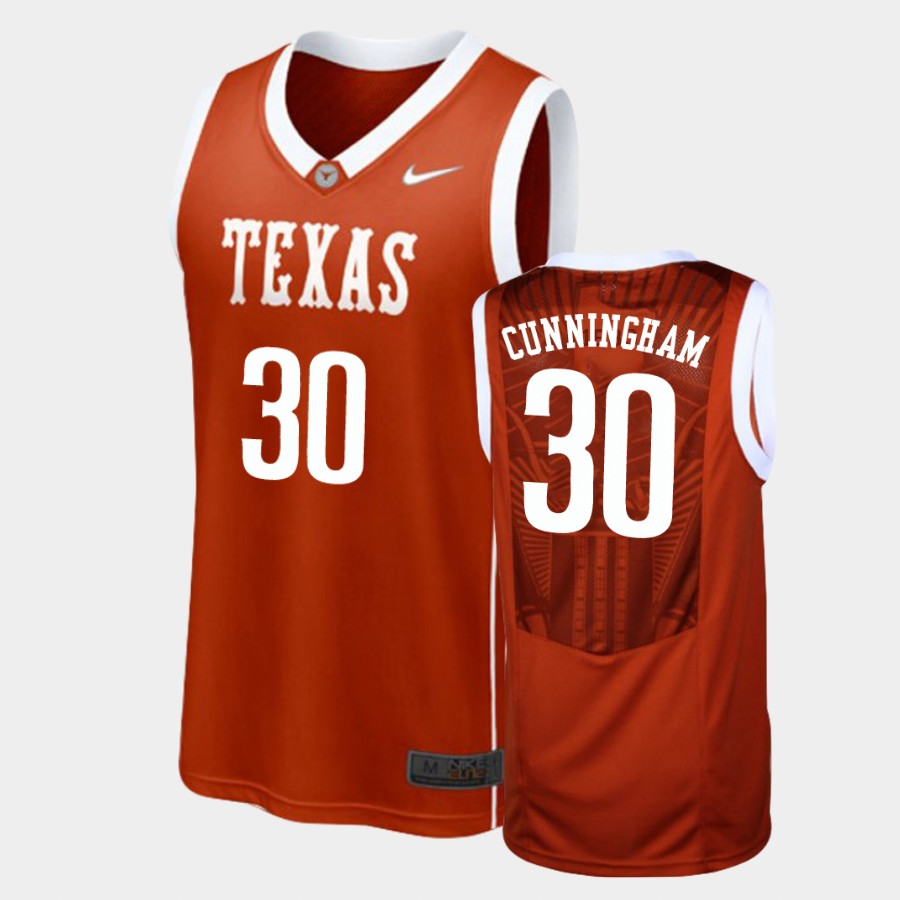 Texas Longhorns Brock Cunningham Burnt Orange College Jersey 0PENJGXV