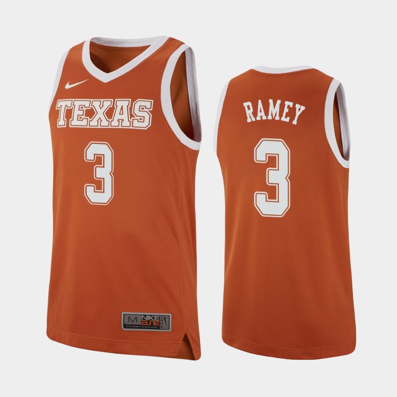 Texas Longhorns Courtney Ramey Texas Orange College Jersey X87CEGXV