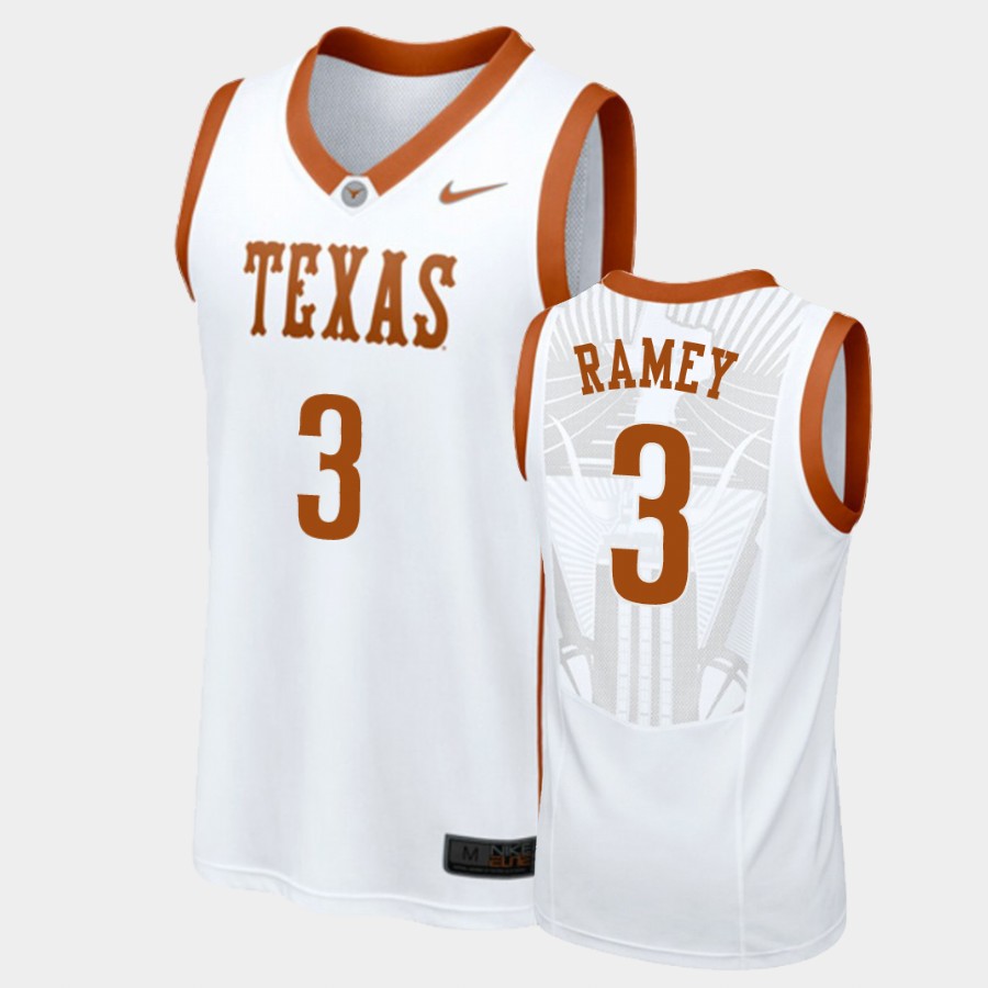 Texas Longhorns Courtney Ramey White College Jersey WJDLSGXV