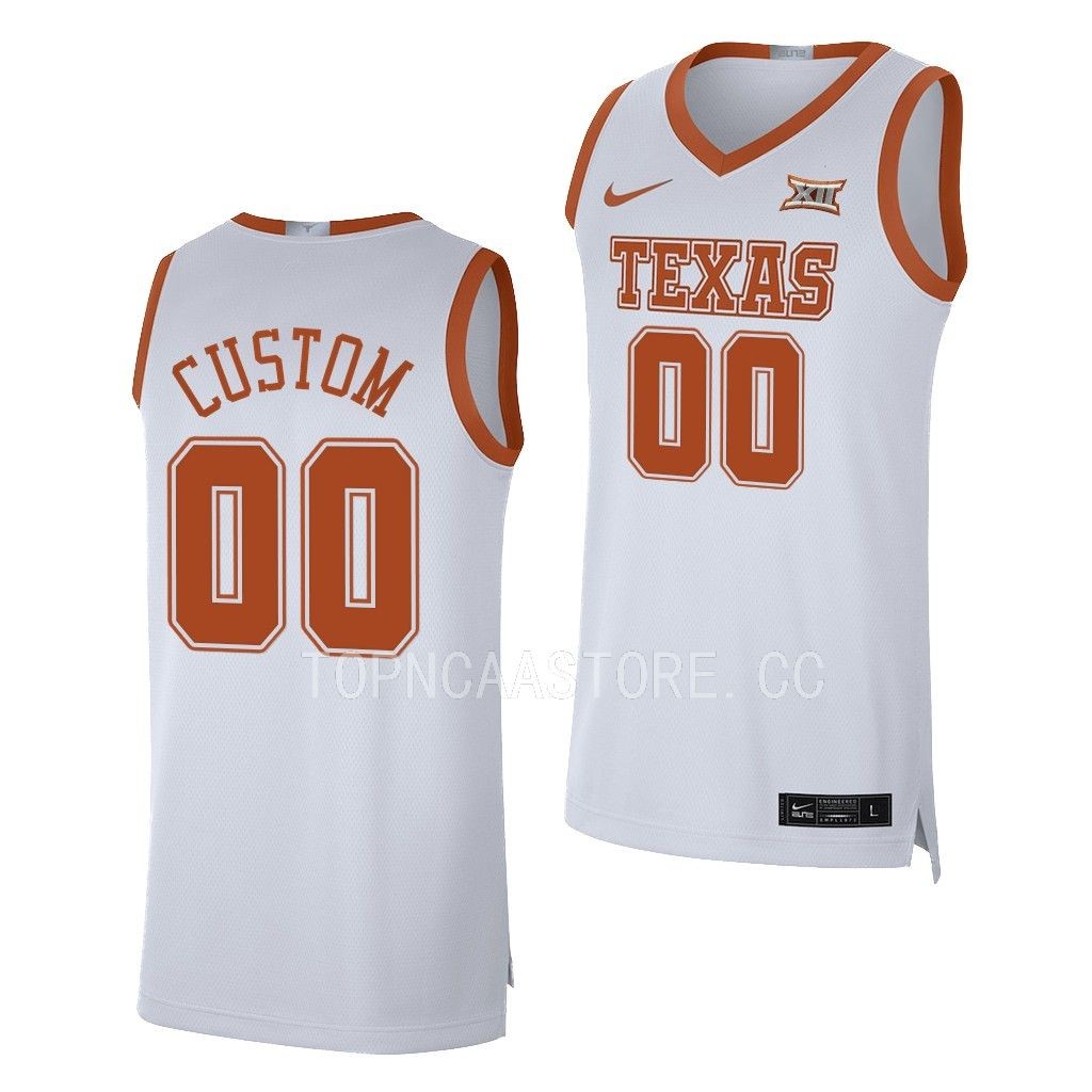 Texas Longhorns Custom White #00 Jersey 2022-23 Limited SP3E6GXV