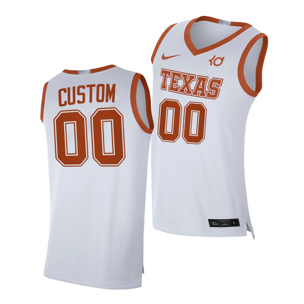 Texas Longhorns Custom White -21 Alumni Player Limited Jersey JALMRGXV