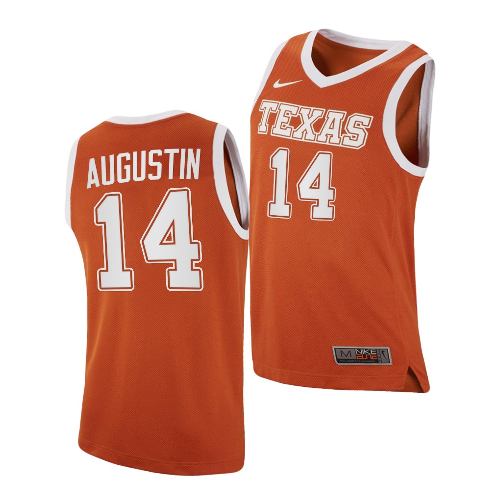 Texas Longhorns D.J. Augustin Orange College Jersey 1XWONGXV